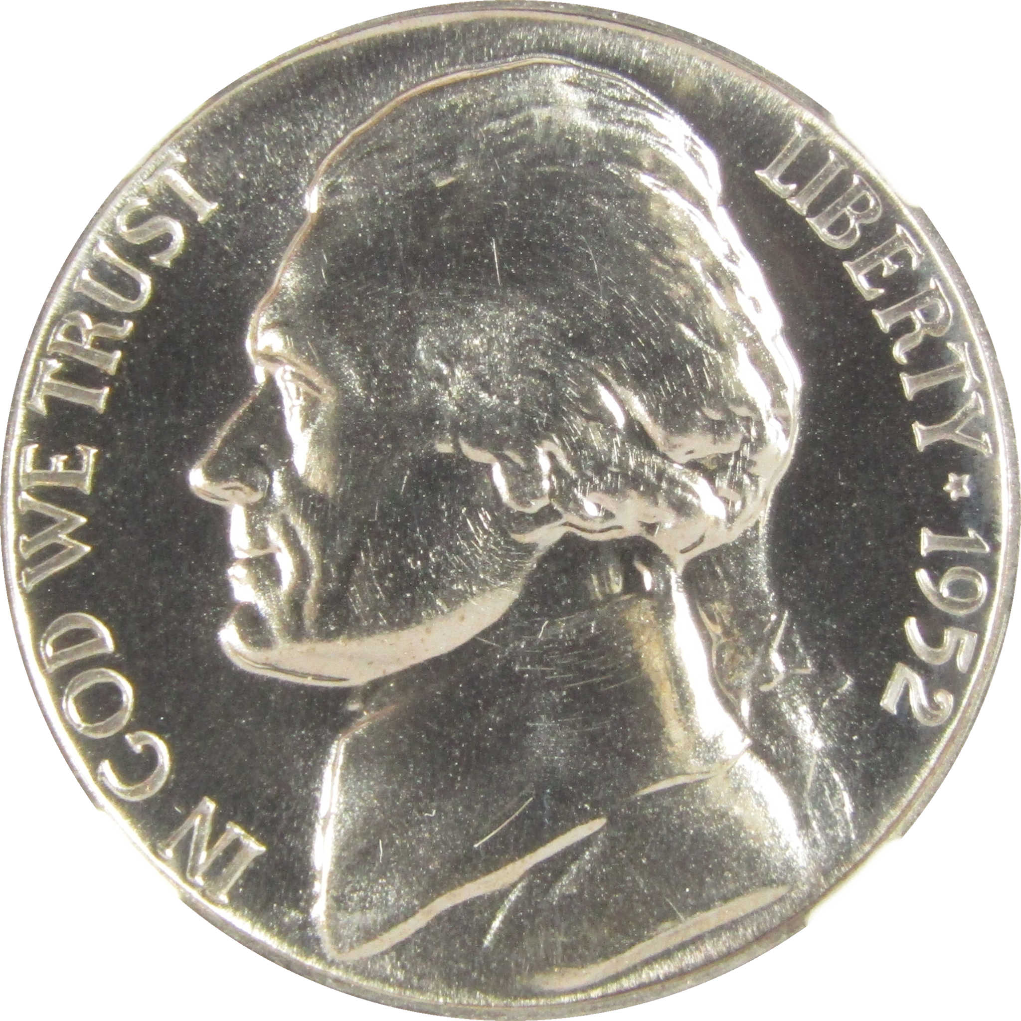 1952 Jefferson Nickel PF 68 NGC Proof 5c Coin Collectible SKU:I27354