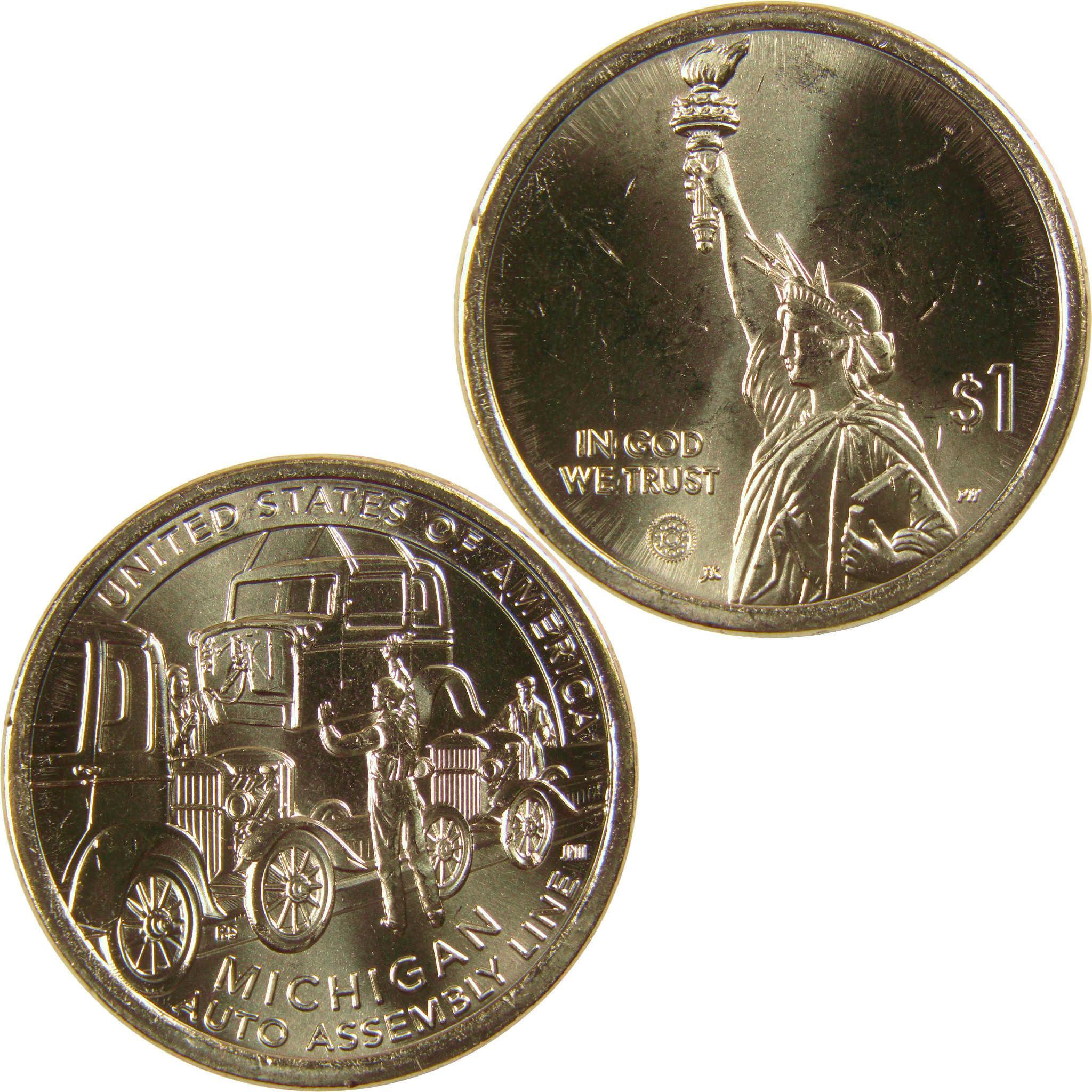2025 P Michigan Auto Assembly Line American Innovation $1 Uncirculated