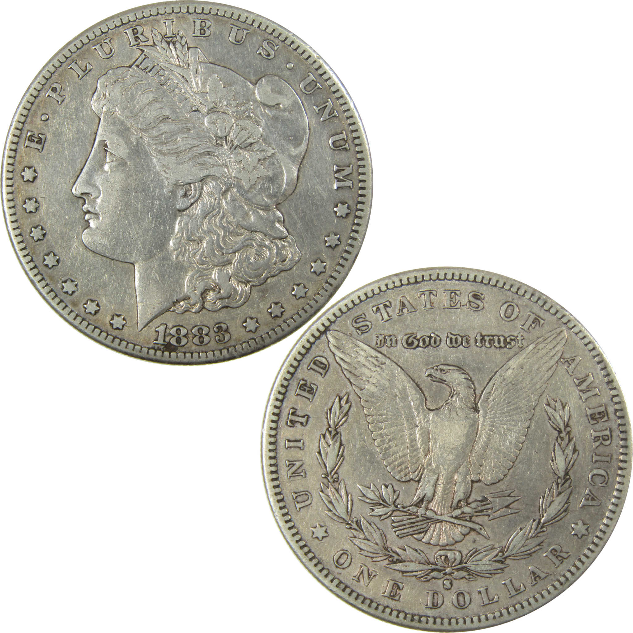1883 S Morgan Silver Dollar XF EF Extremely Fine Details SKU:I28099 - Morgan coin - Morgan silver dollar - Morgan silver dollar for sale - Profile Coins & Collectibles