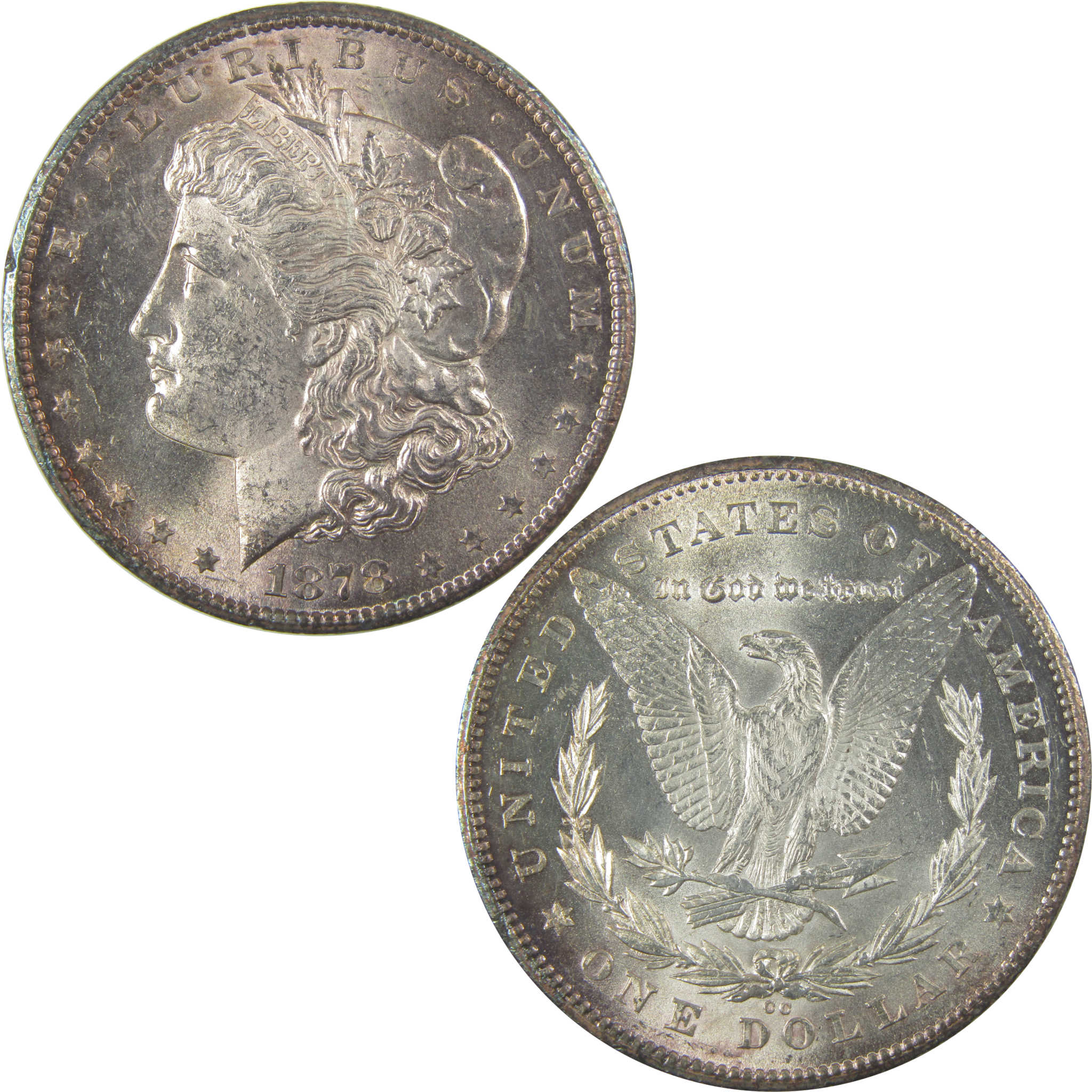 1878 CC Morgan Dollar BU Choice Uncirculated Silver Toned SKU:I19631