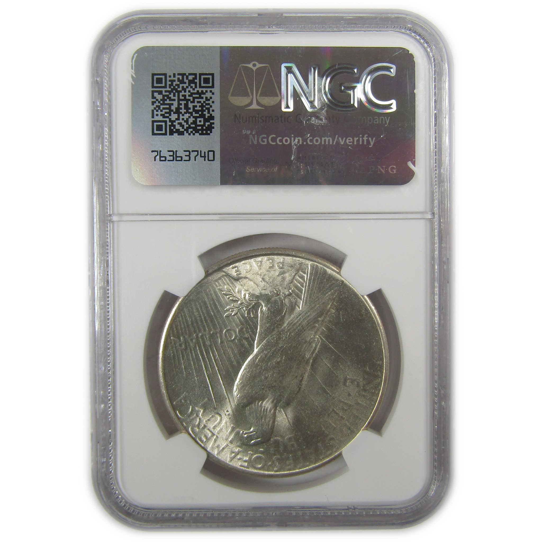 1935 Peace Dollar MS 66 NGC Silver Uncirculated $1 Coin SKU:I19674