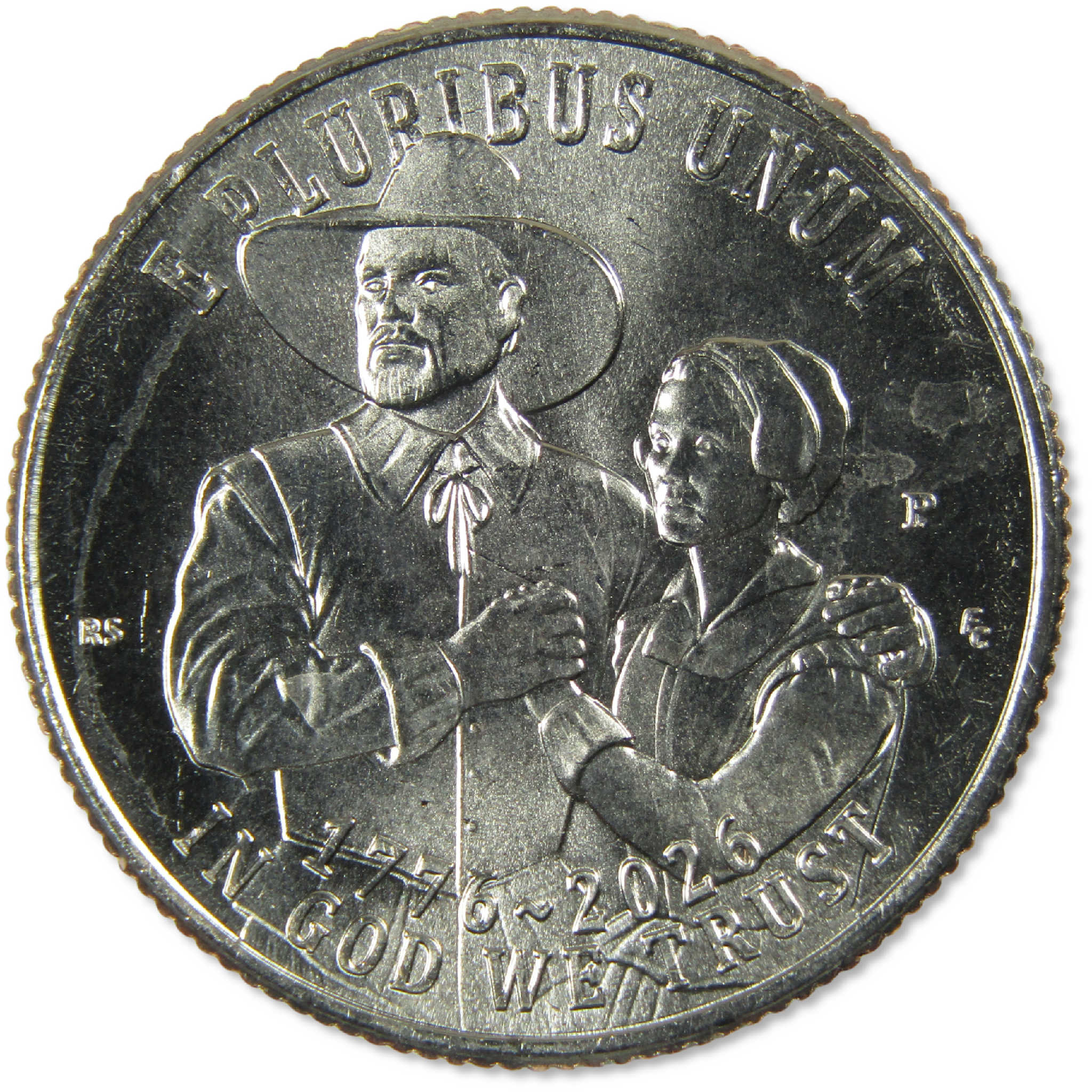 2026 P Mayflower Compact Semiquincentennial Clad Quarter Uncirculated