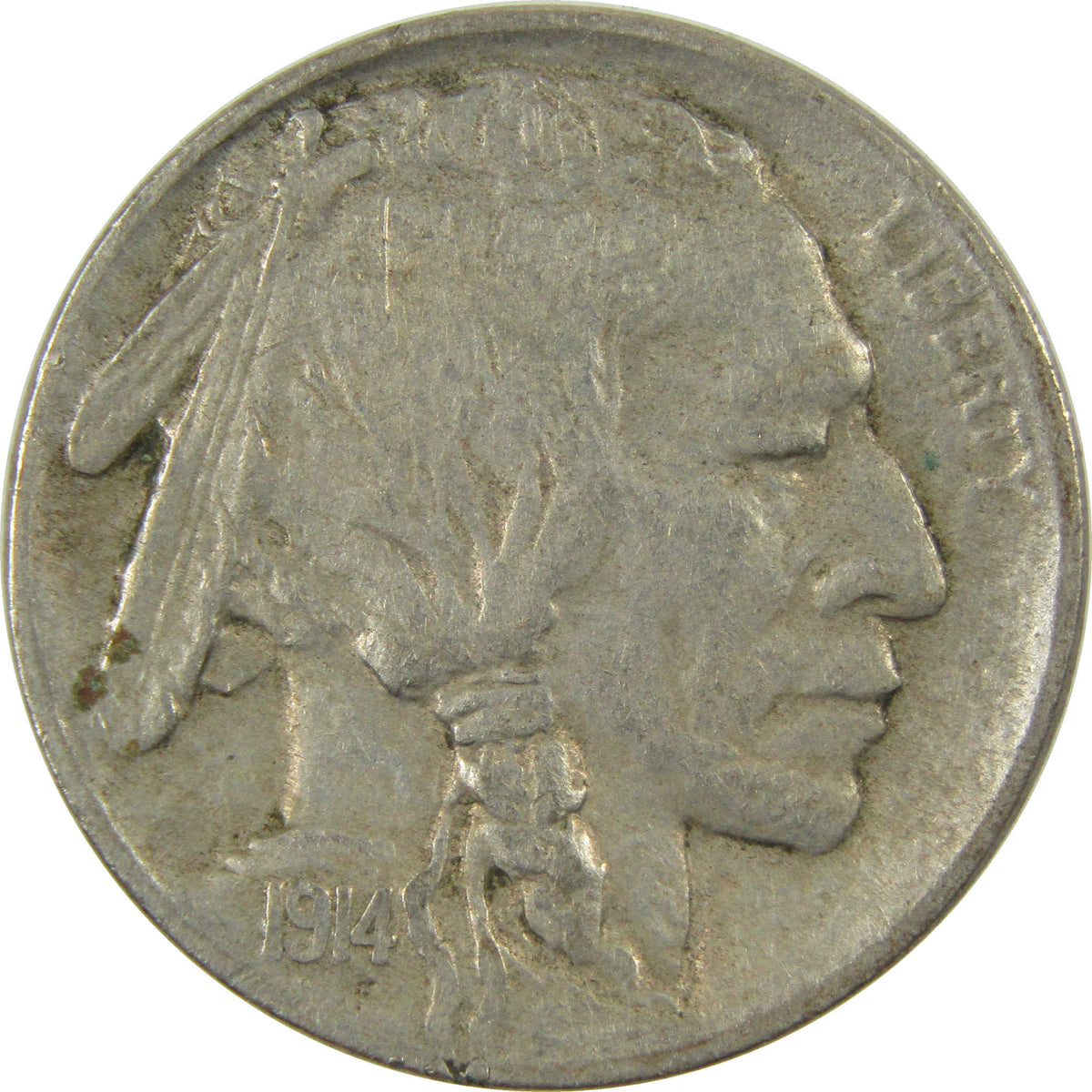 1914 D Buffalo Nickel VF/XF Very Fine / Extremely Fine 5c Coin SKU:CP1758