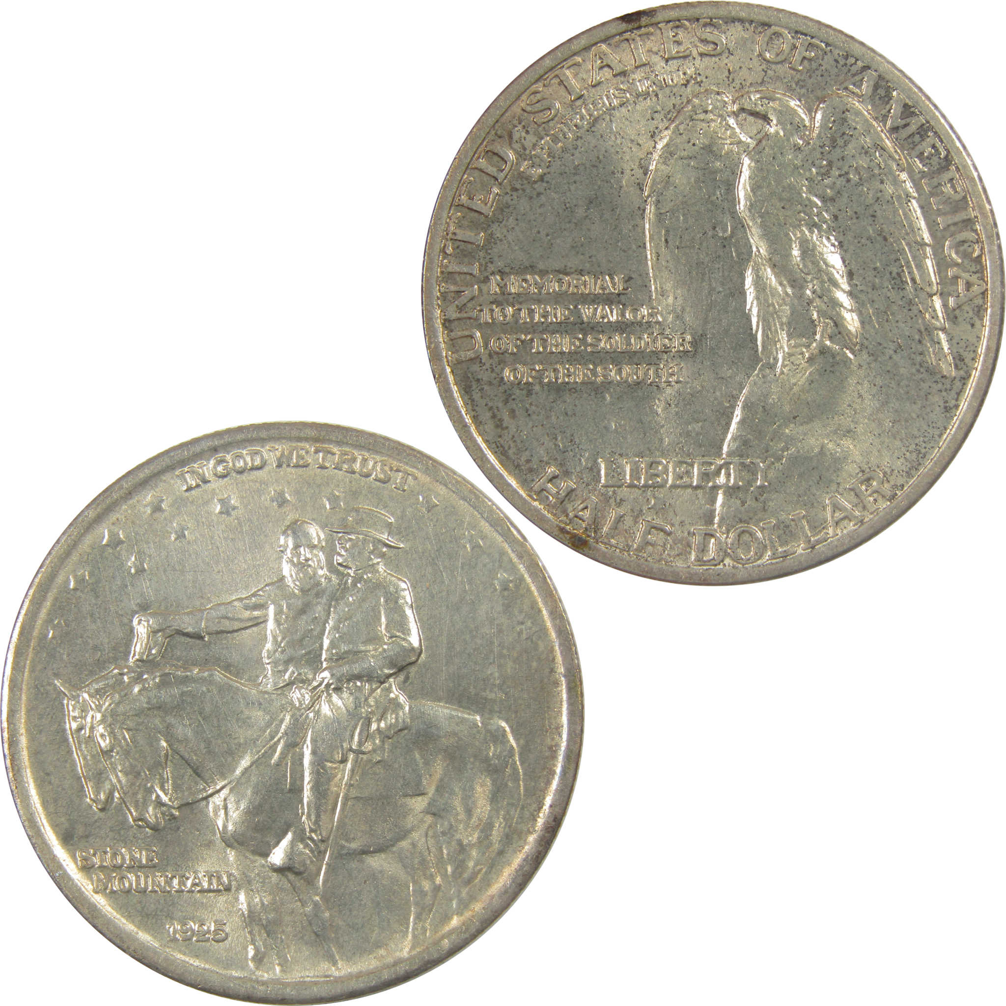 1925 Stone Mountain Memorial Commemorative Silver 50c Unc SKU:I24612