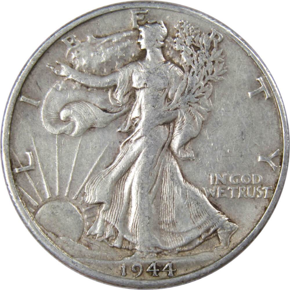1944 D Liberty Walking Half Dollar VF Very Fine Silver 50c Coin