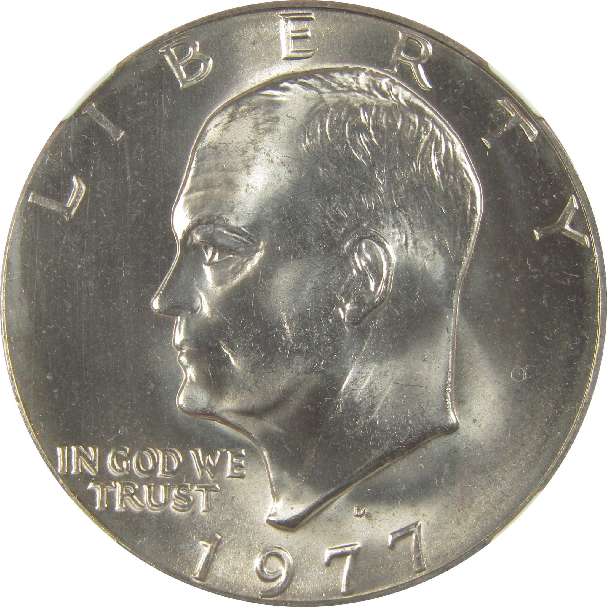 1977 D Eisenhower Clad Dollar MS 66 NGC IKE Uncirculated $1 Coin