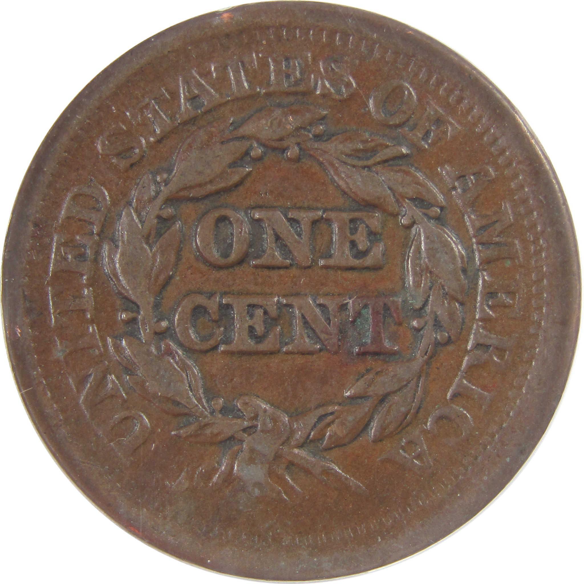 1852 Braided Hair Copper Large Cent EF 40 Details ANACS SKU:I25537