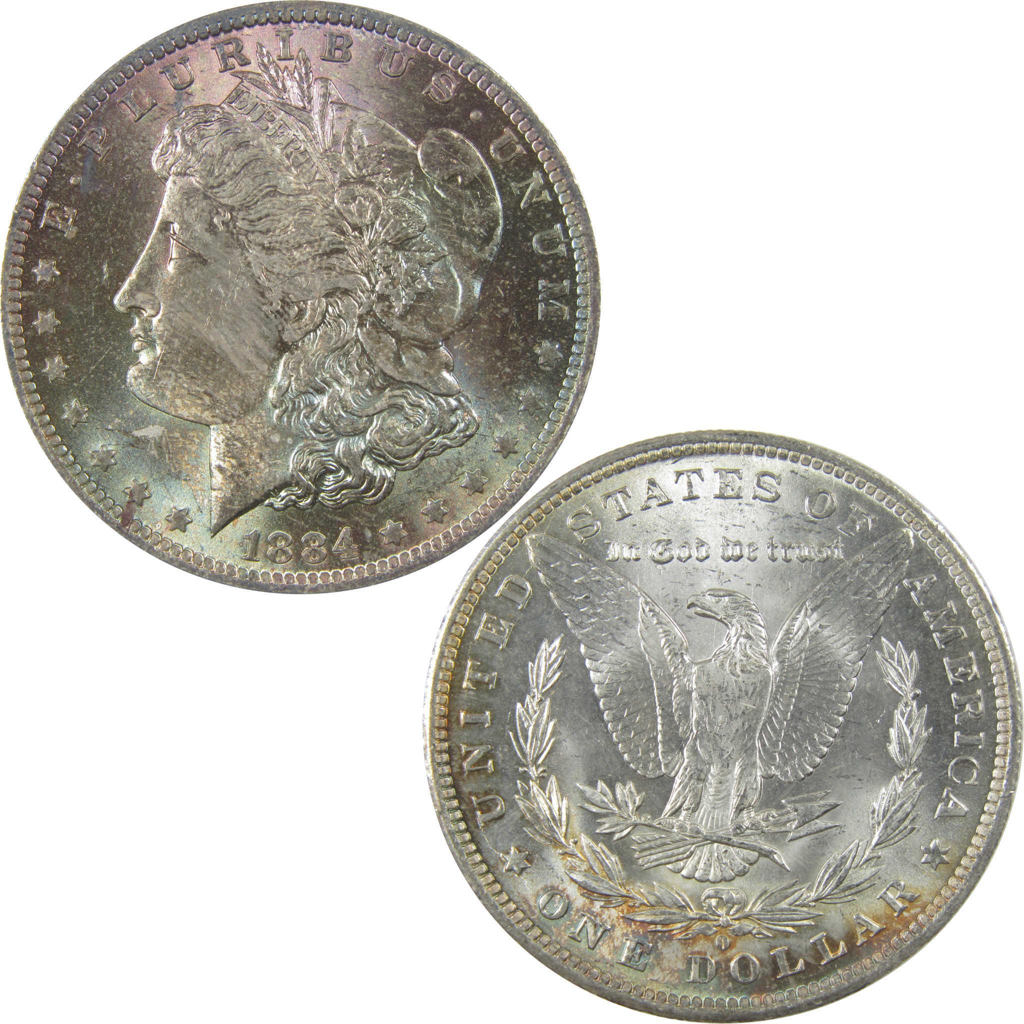 1884 O Morgan Silver Dollar BU Choice Uncirculated Toned SKU:I24040