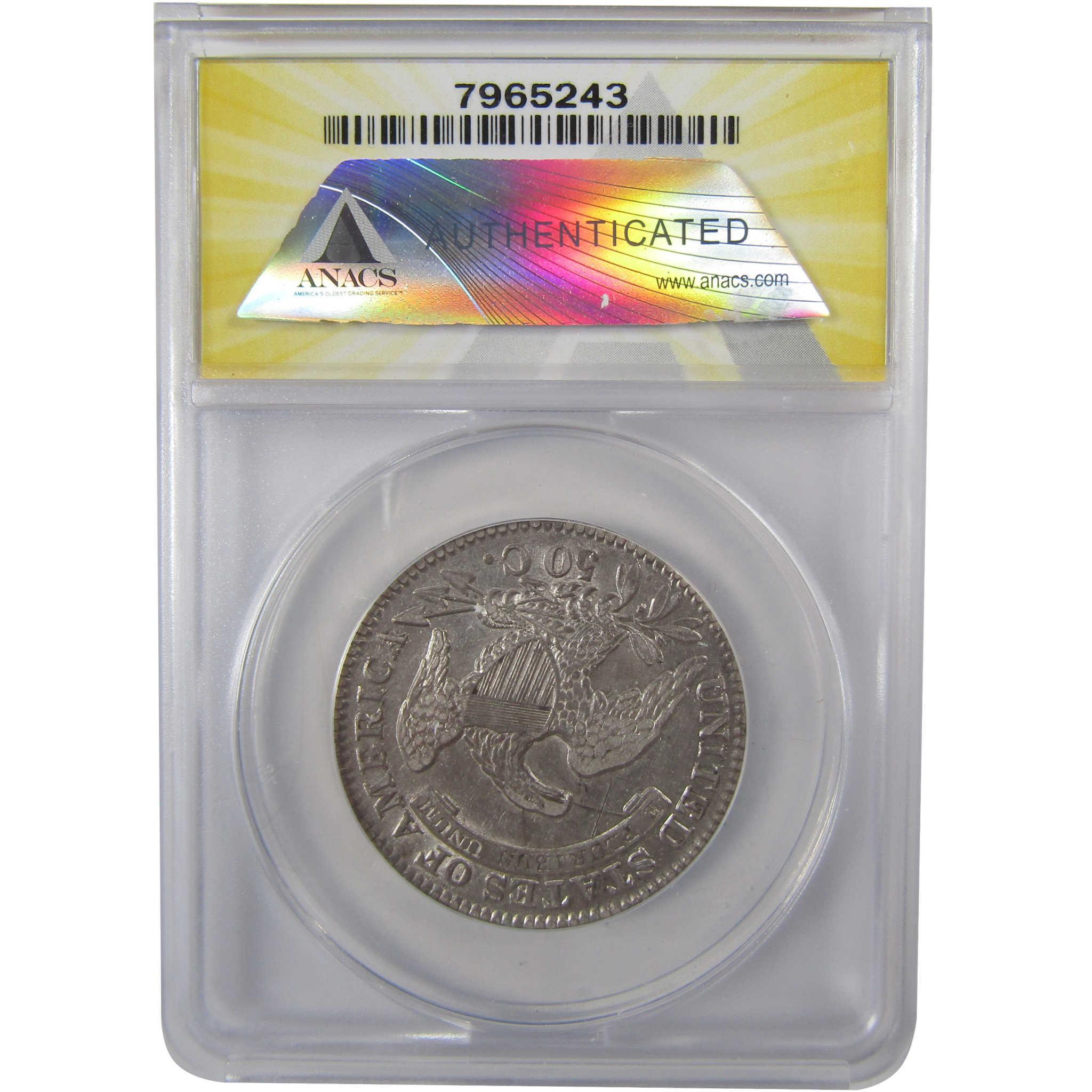 1833 Capped Bust Silver Half Dollar EF 45 Details ANACS SKU:I25512