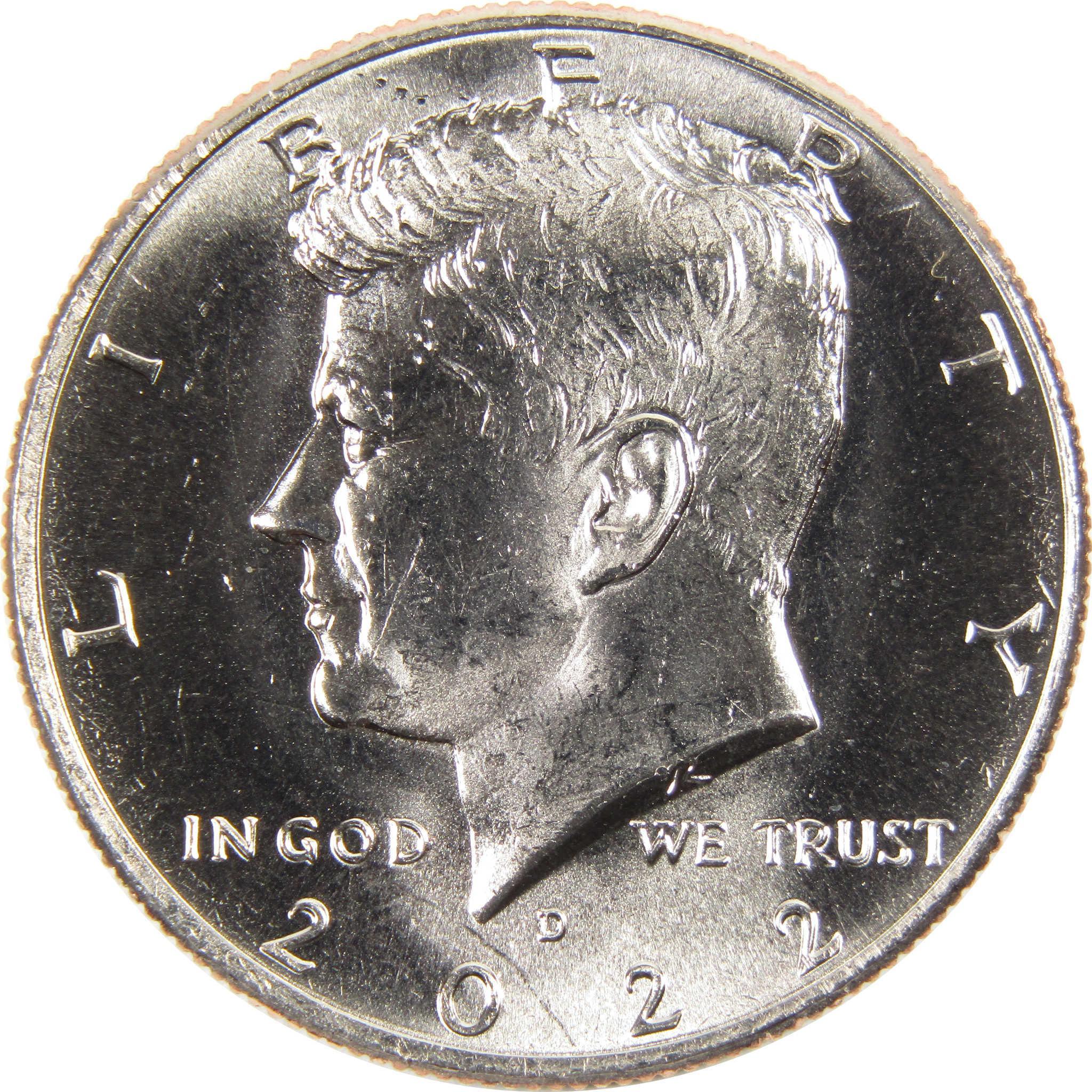 2022 D Kennedy Half Dollar BU Uncirculated Clad 50c Coin