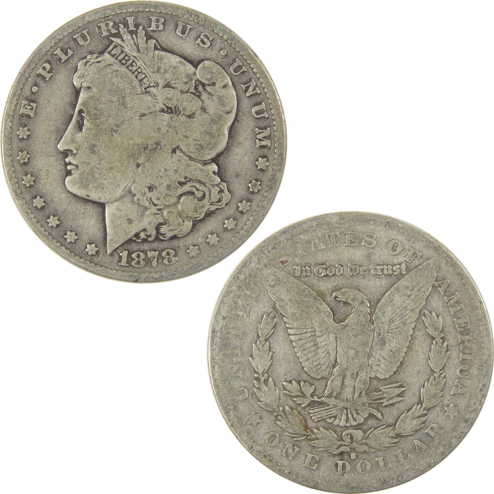1878 S Morgan Dollar G Good Silver $1 Coin SKU:I19762 - Morgan coin - Morgan silver dollar - Morgan silver dollar for sale - Profile Coins & Collectibles