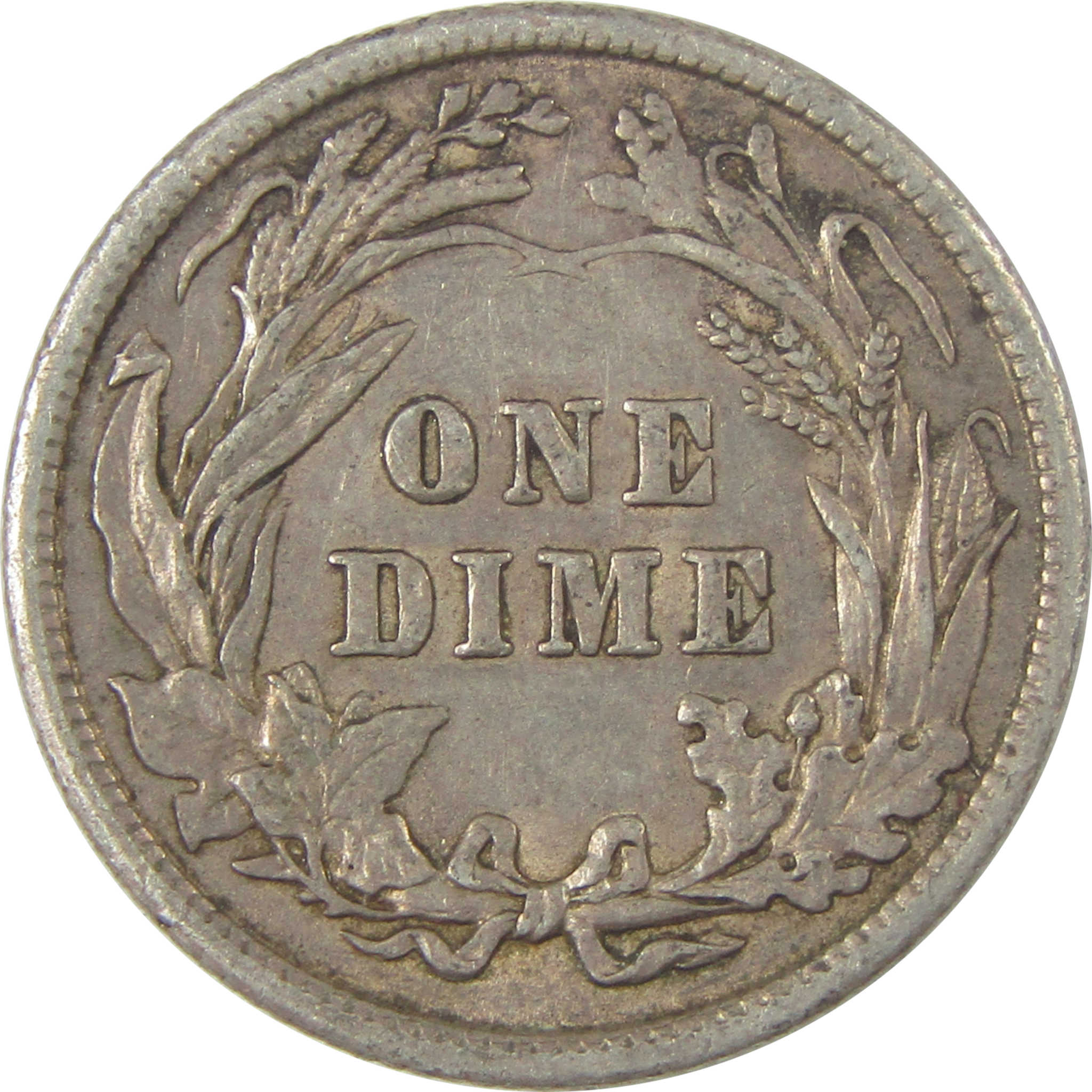 1910 Barber Dime AU About Uncirculated Silver 10c Coin SKU:I21103