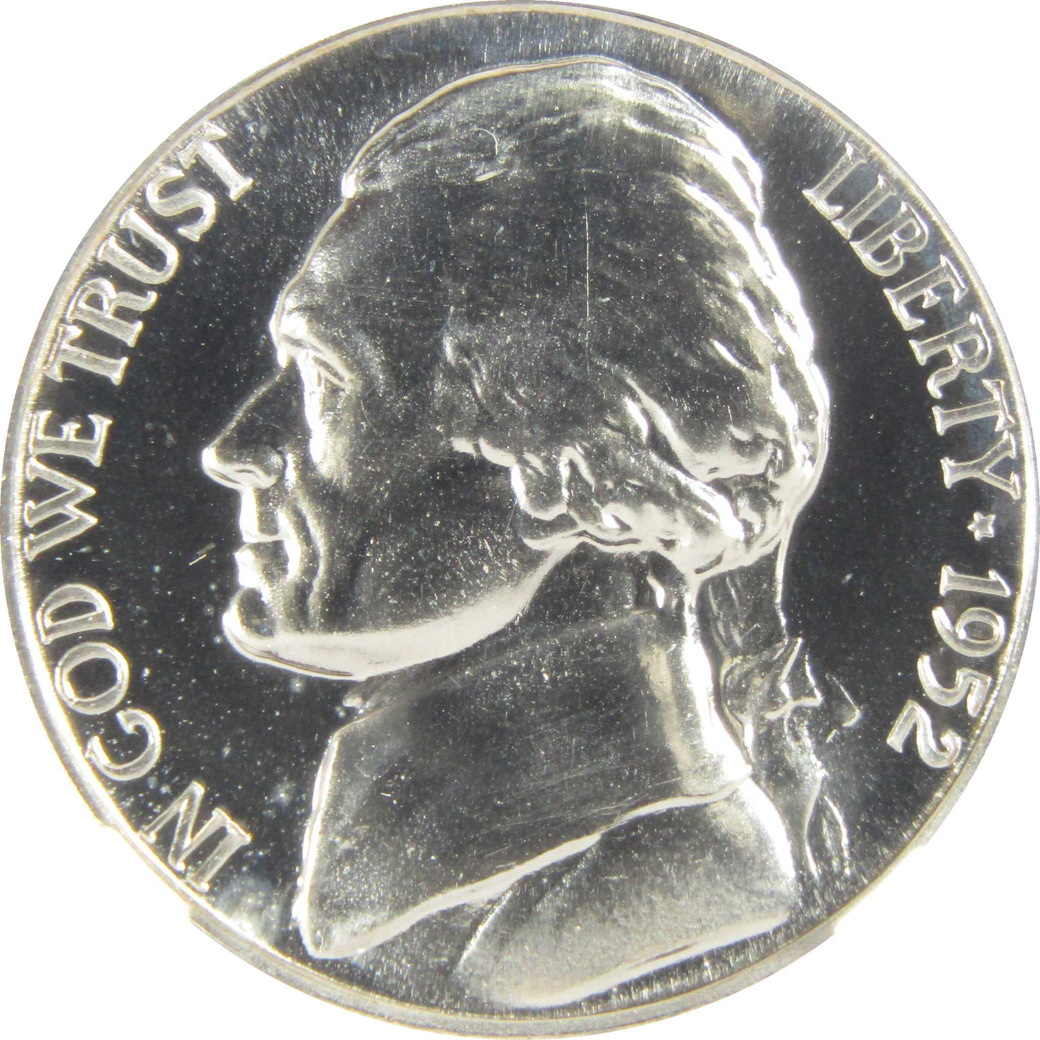 1952 Jefferson Nickel PF 68 NGC Proof 5c Coin Collectible SKU:I27352