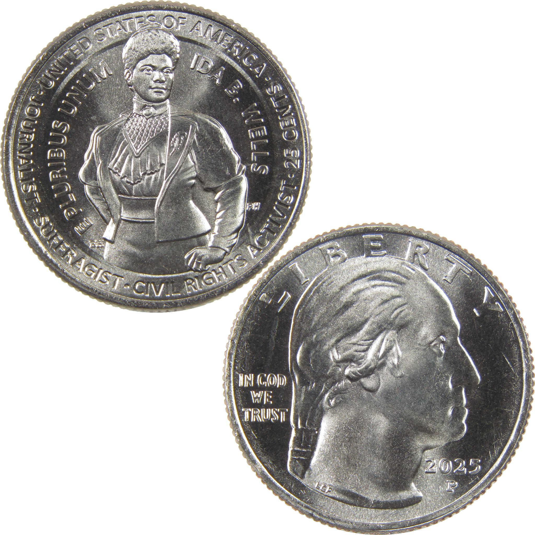 2025 P Ida B. Wells American Women Quarter Clad Uncirculated 25c Coin