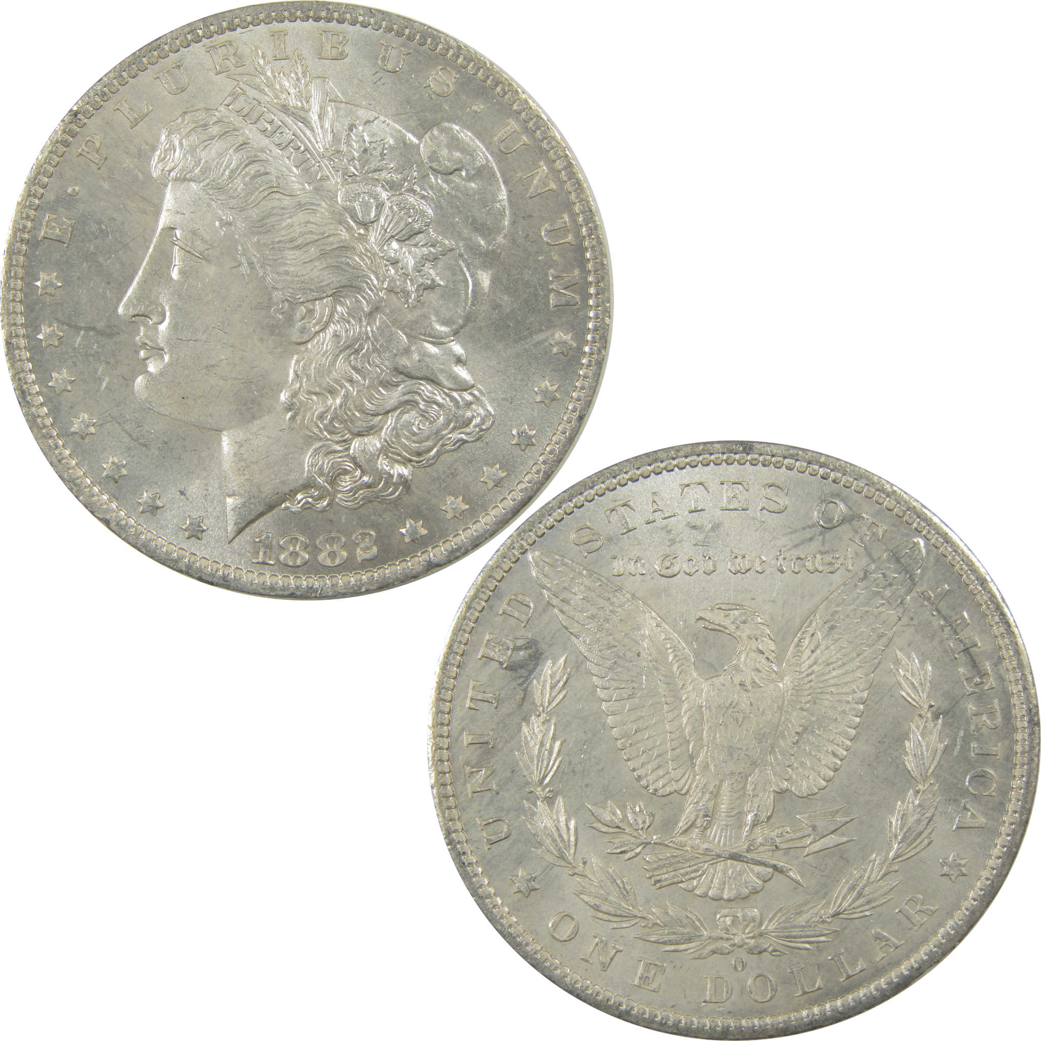 1882 O Morgan Dollar Uncirculated Silver $1 Coin SKU:I22077 - Morgan coin - Morgan silver dollar - Morgan silver dollar for sale - Profile Coins & Collectibles