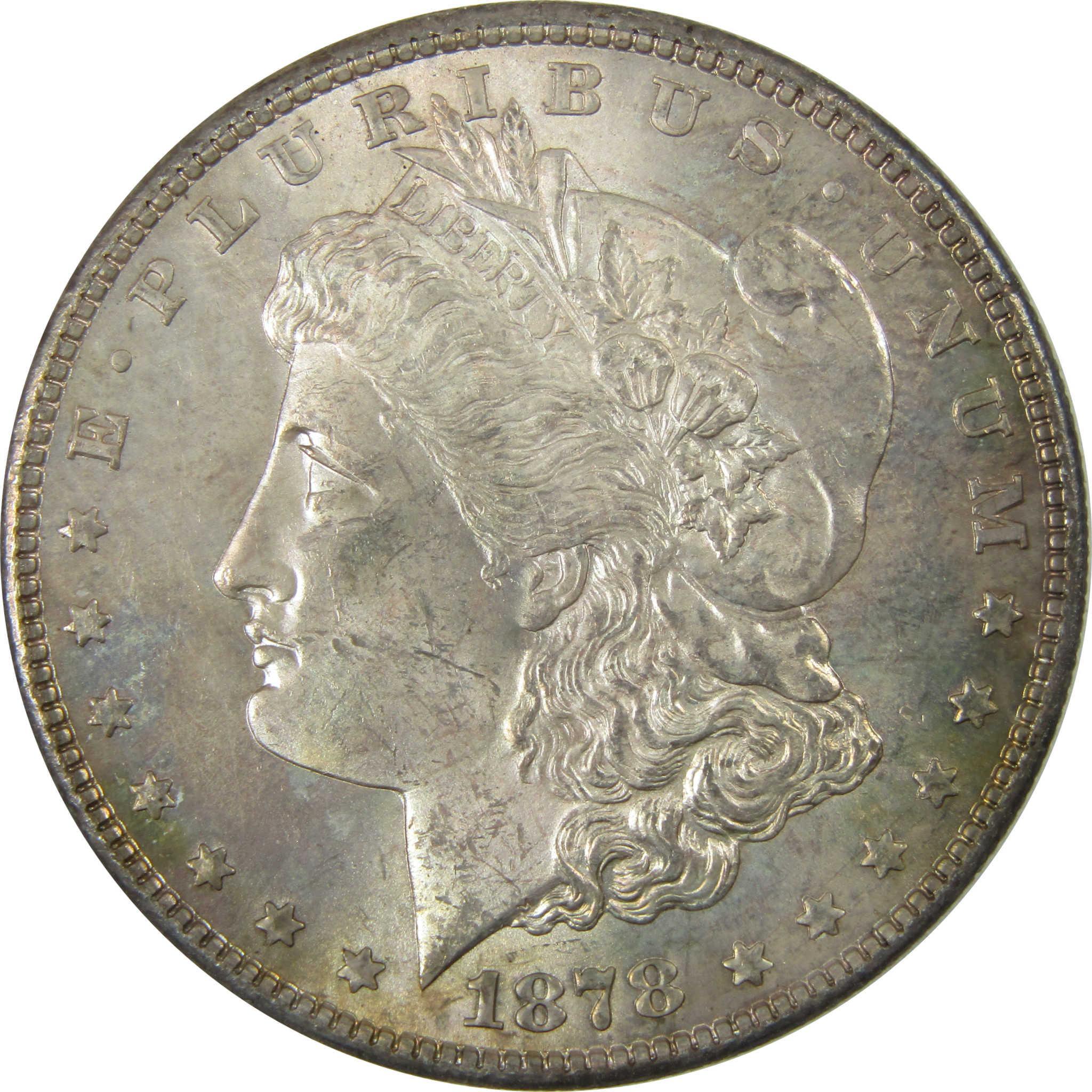 1878 S Morgan Silver Dollar Uncirculated Mint State Toned SKU:I26292