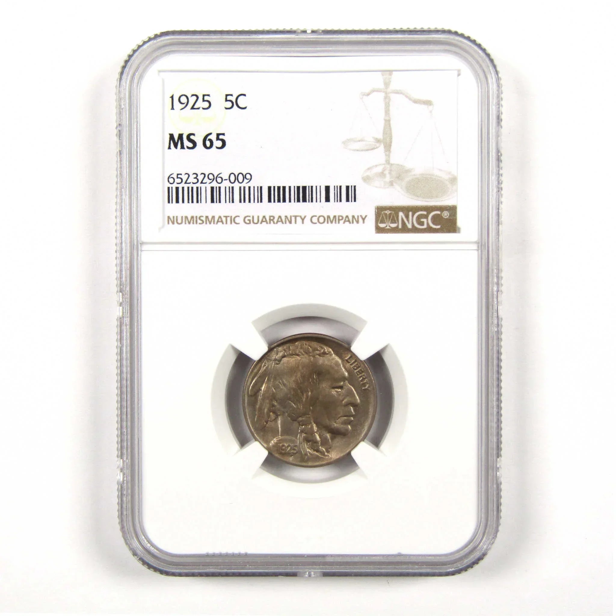 1925 Indian Head Buffalo Nickel MS 65 NGC 5c Coin SKU:I11721