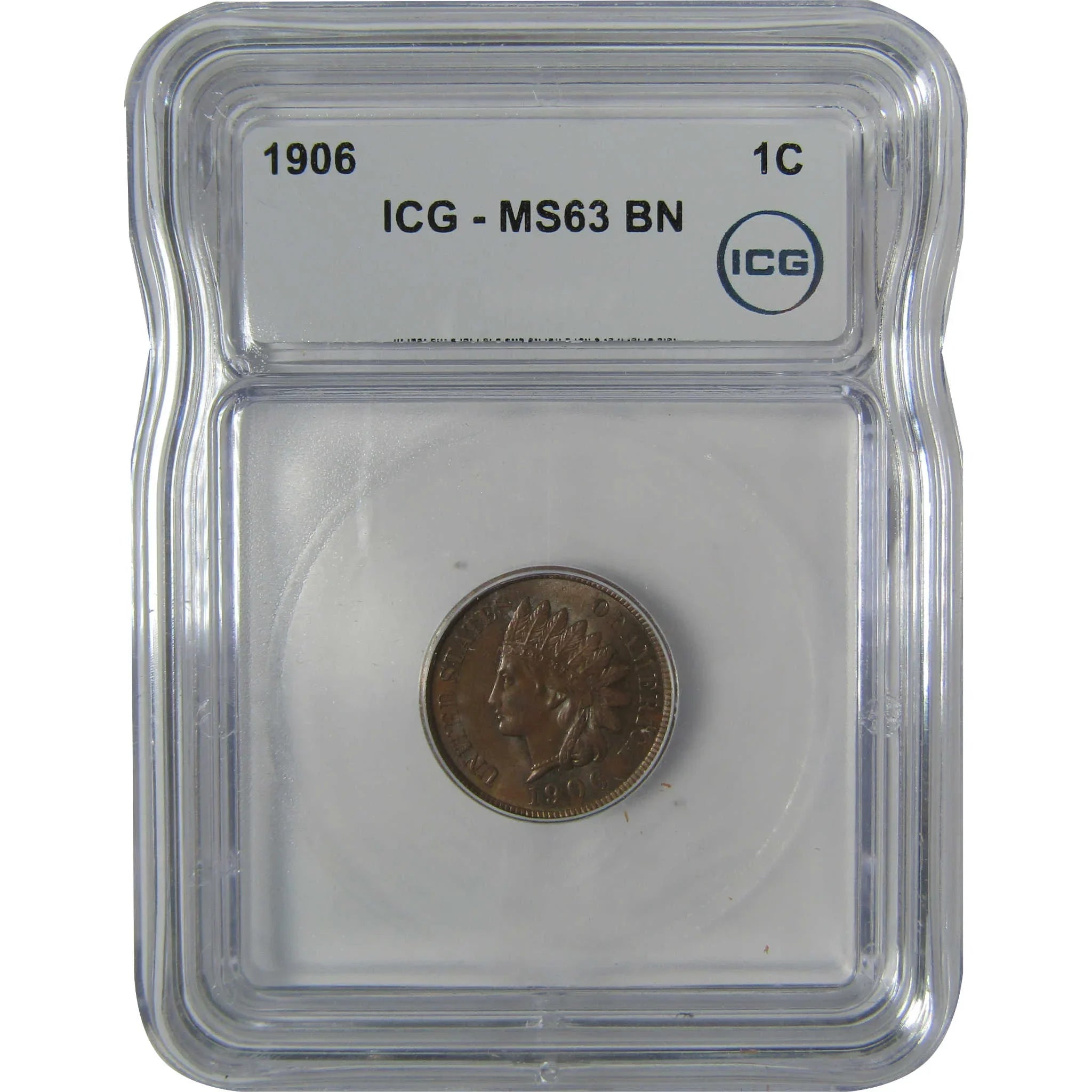 1906 Indian Head Cent MS 63 BN ICG Penny Uncirculated SKU:I22954