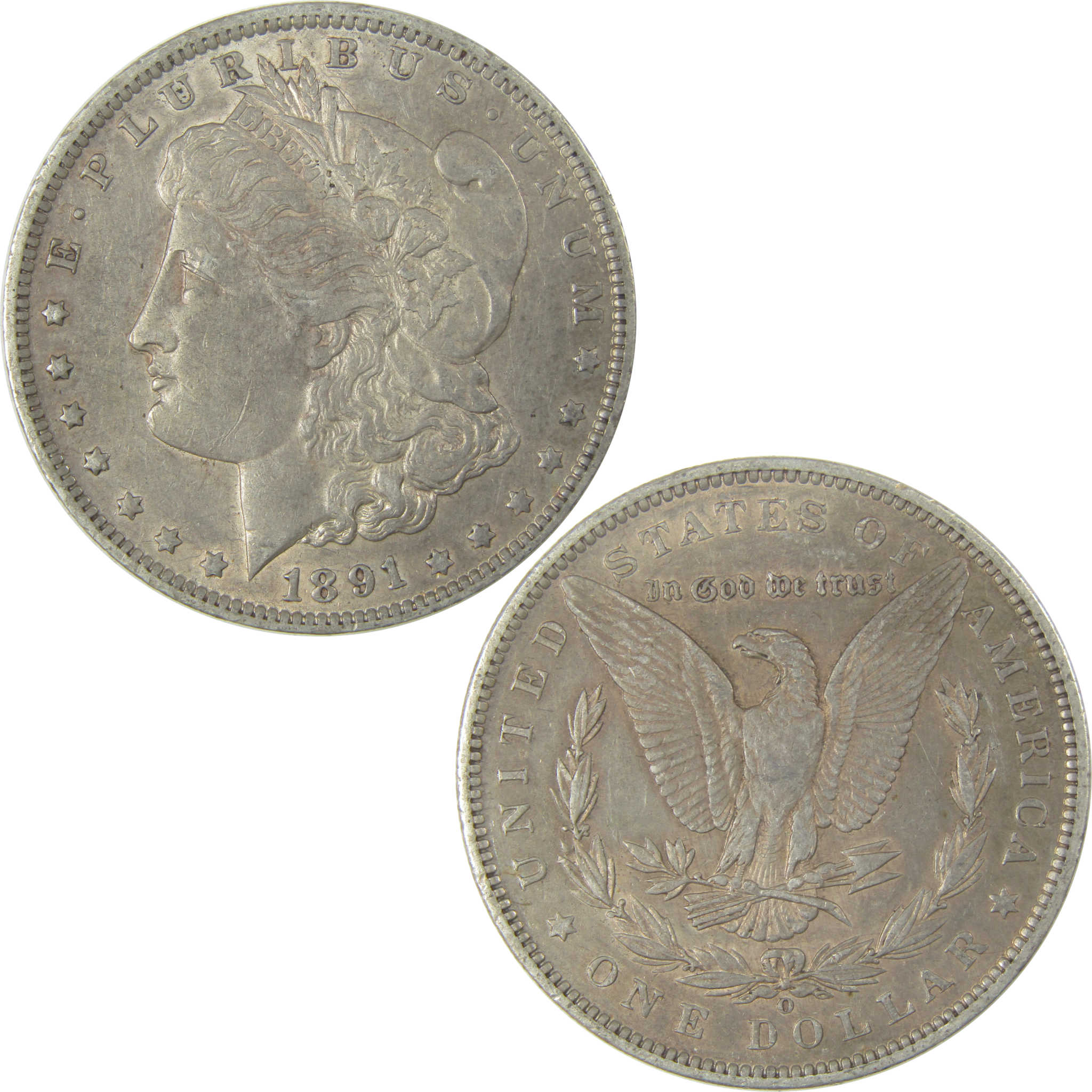 1891 O Morgan Dollar XF EF Extremely Fine Silver $1 Coin SKU:I19292 - Morgan coin - Morgan silver dollar - Morgan silver dollar for sale - Profile Coins & Collectibles