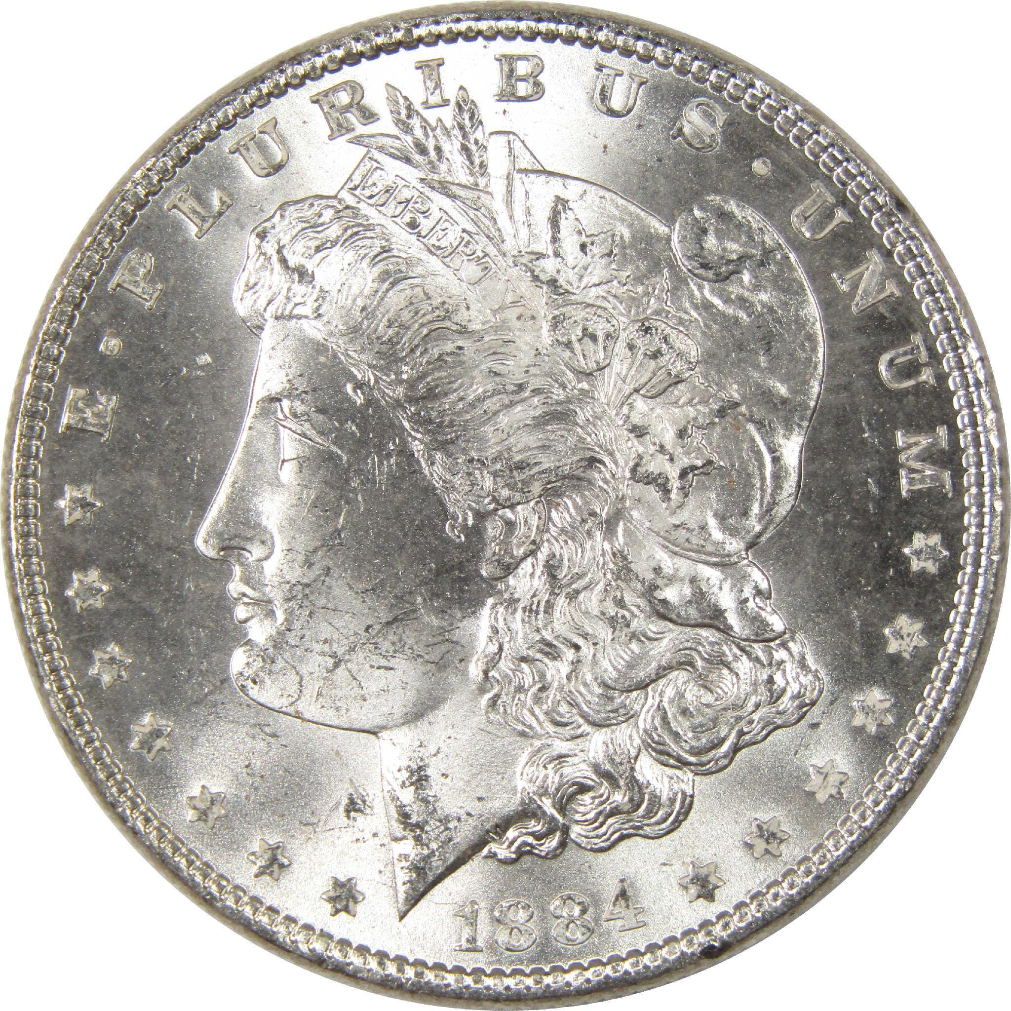 1884 Morgan Dollar Uncirculated Silver $1 Coin - Morgan coin - Morgan silver dollar - Morgan silver dollar for sale - Profile Coins & Collectibles