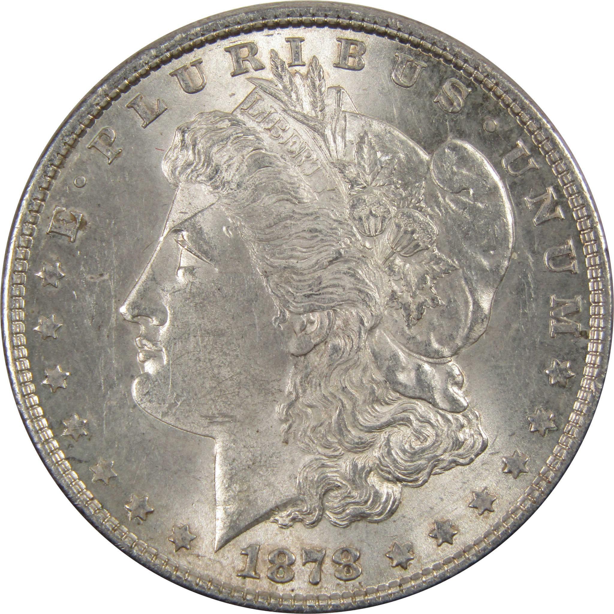 1878 7TF Rev 78 Morgan Dollar Borderline Unc 90% Silver SKU:I7854 - Morgan coin - Morgan silver dollar - Morgan silver dollar for sale - Profile Coins & Collectibles