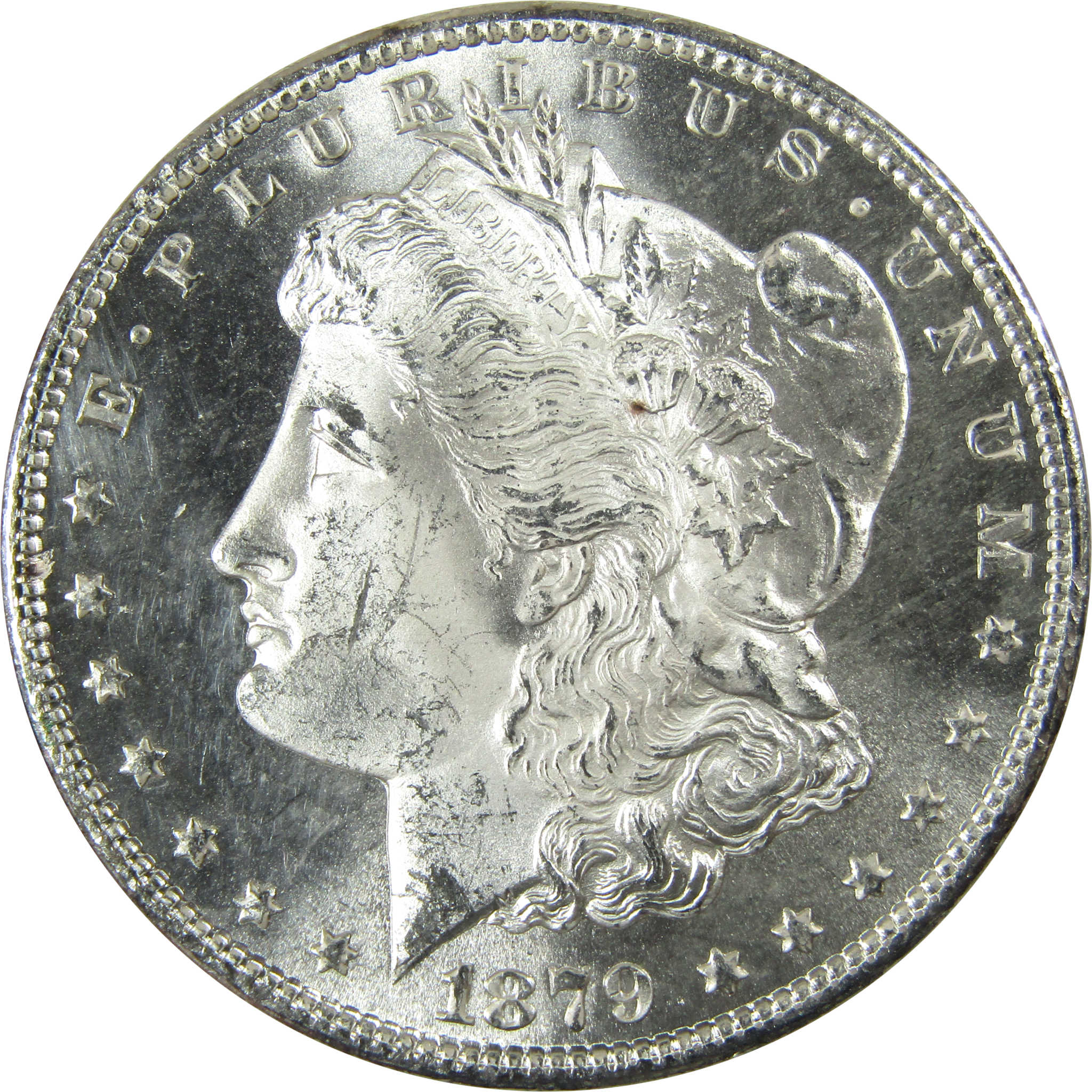 1879 S Rev 79 Morgan Silver Dollar Uncirculated Mint State SKU:I27084