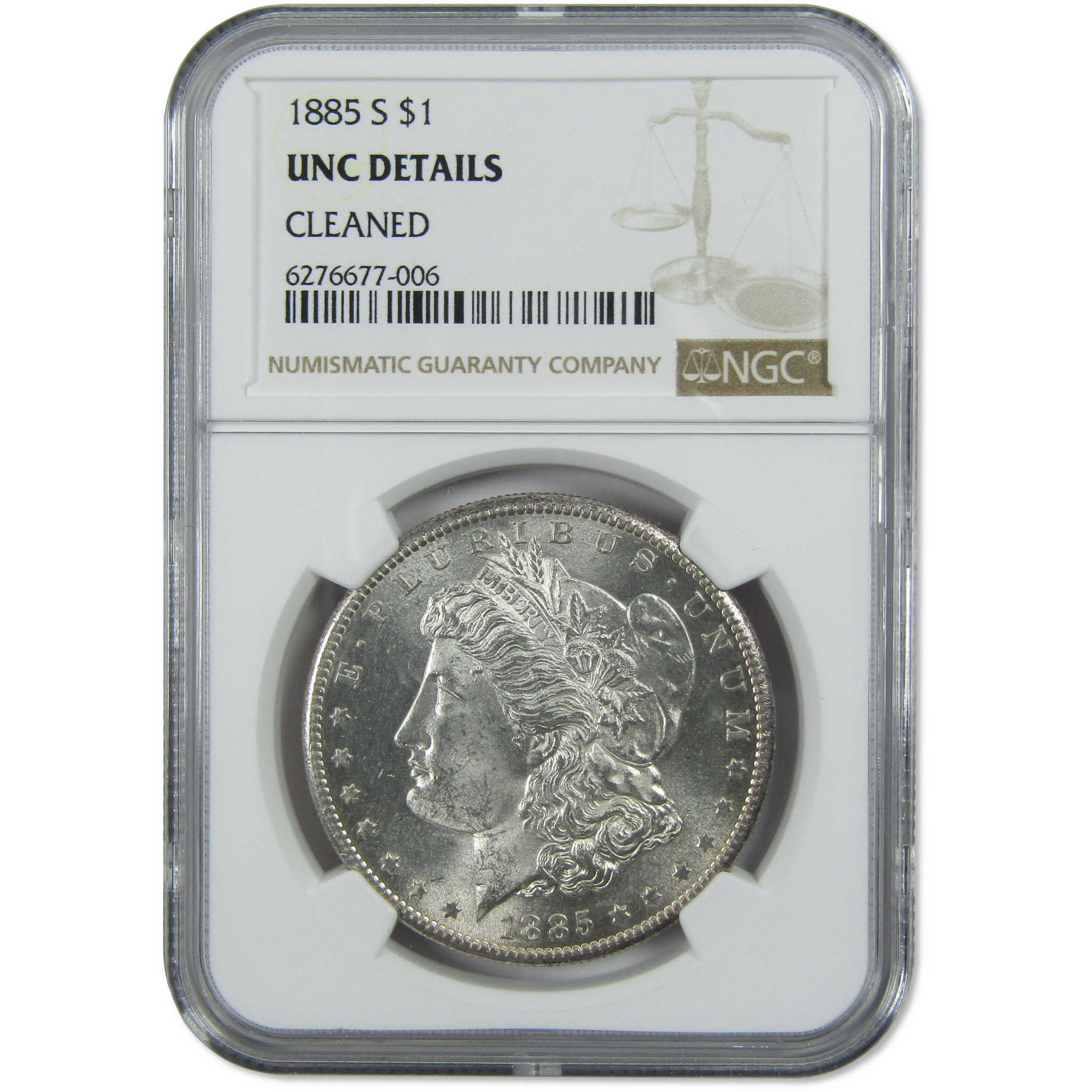 1885 S Morgan Dollar Uncirculated Details NGC Silver $1 Coin SKU:I1464 - Morgan coin - Morgan silver dollar - Morgan silver dollar for sale - Profile Coins & Collectibles