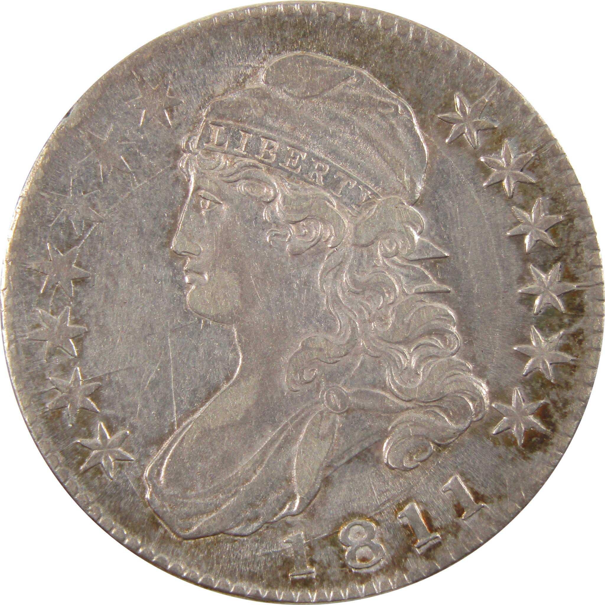 1811 Large 8 and Stars Capped Bust 50c AU 89.24% Silver SKU:I11177