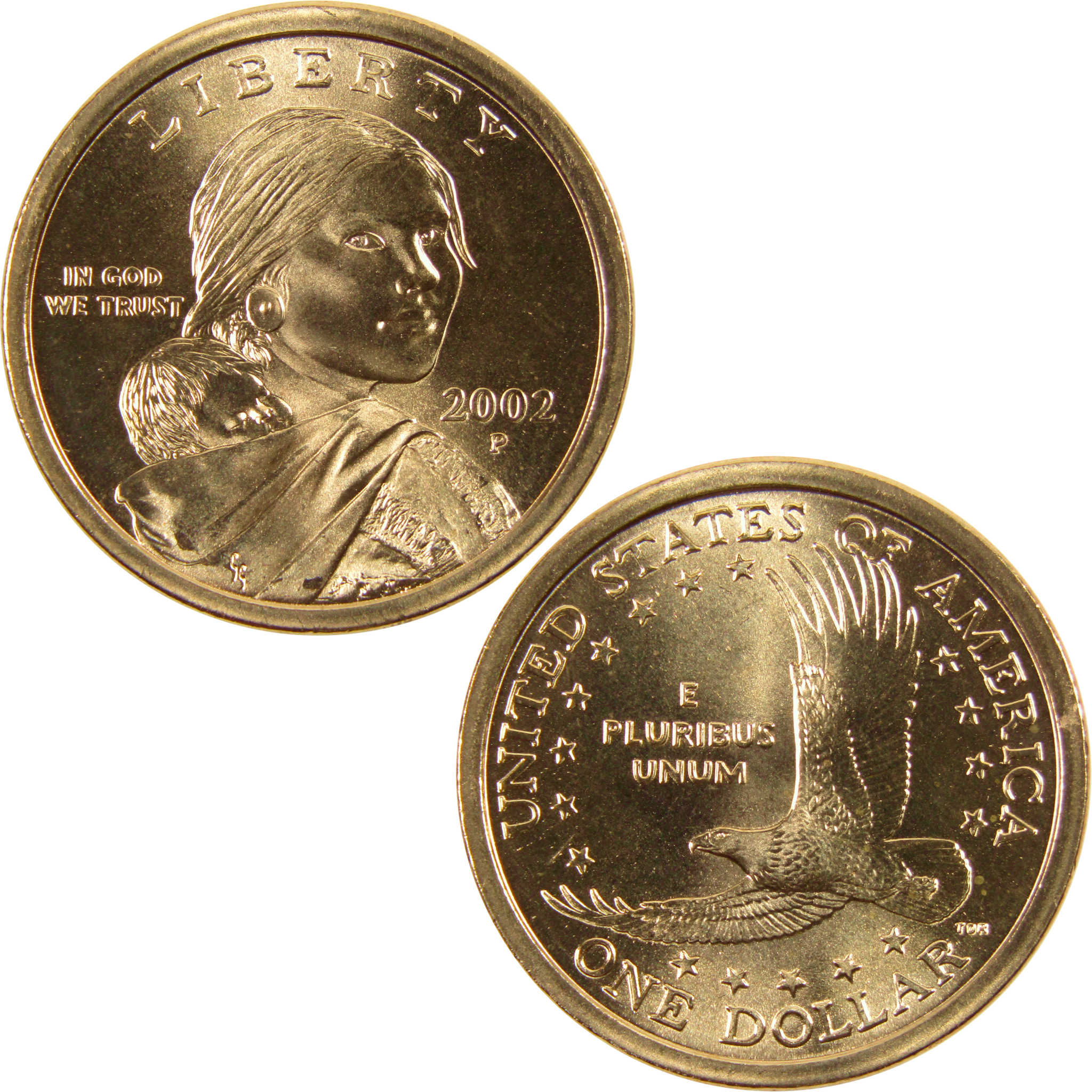 2002 P Sacagawea Native American Dollar BU Uncirculated $1 Coin