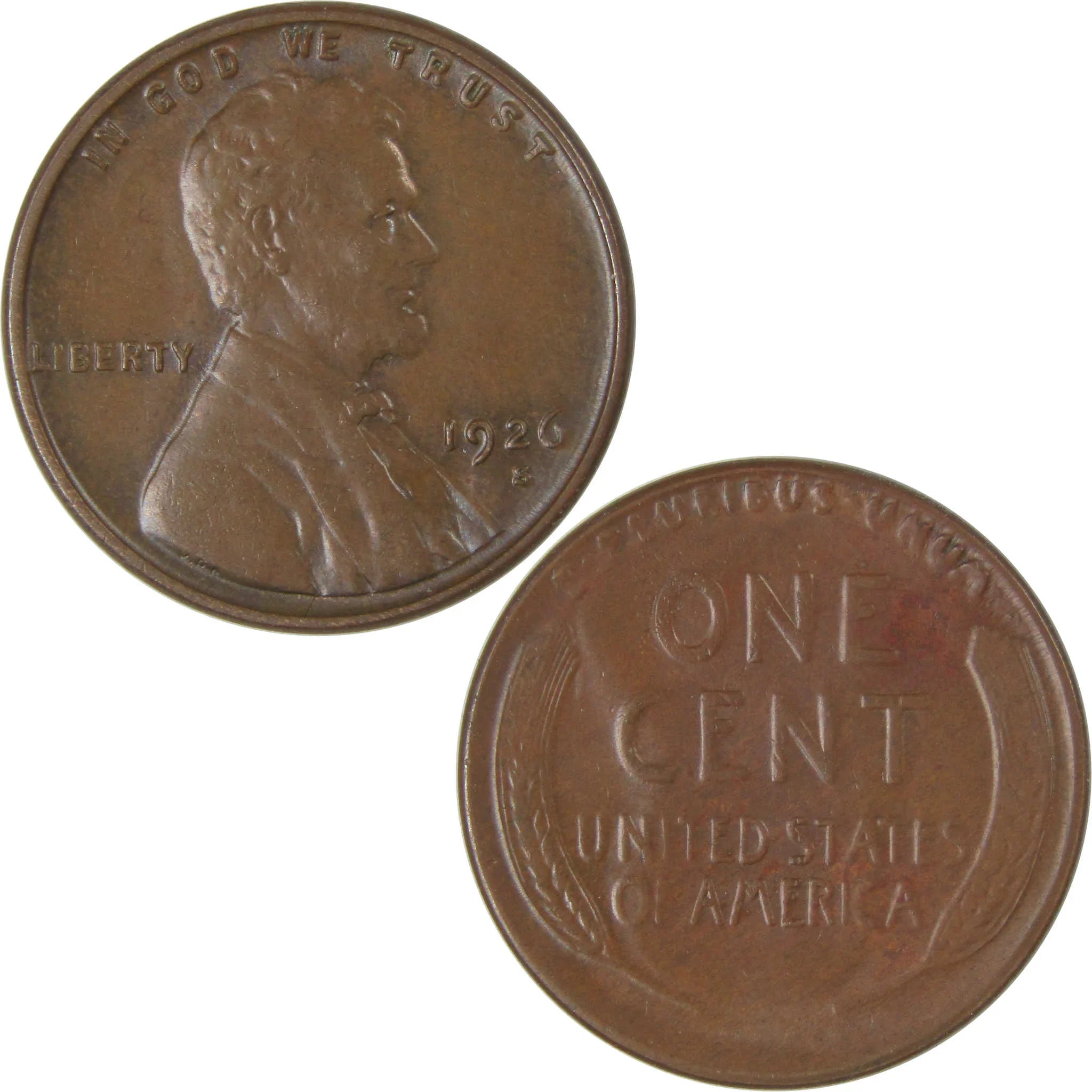 1926 S Lincoln Wheat Cent CH AU Choice About Uncirculated SKU:I22781