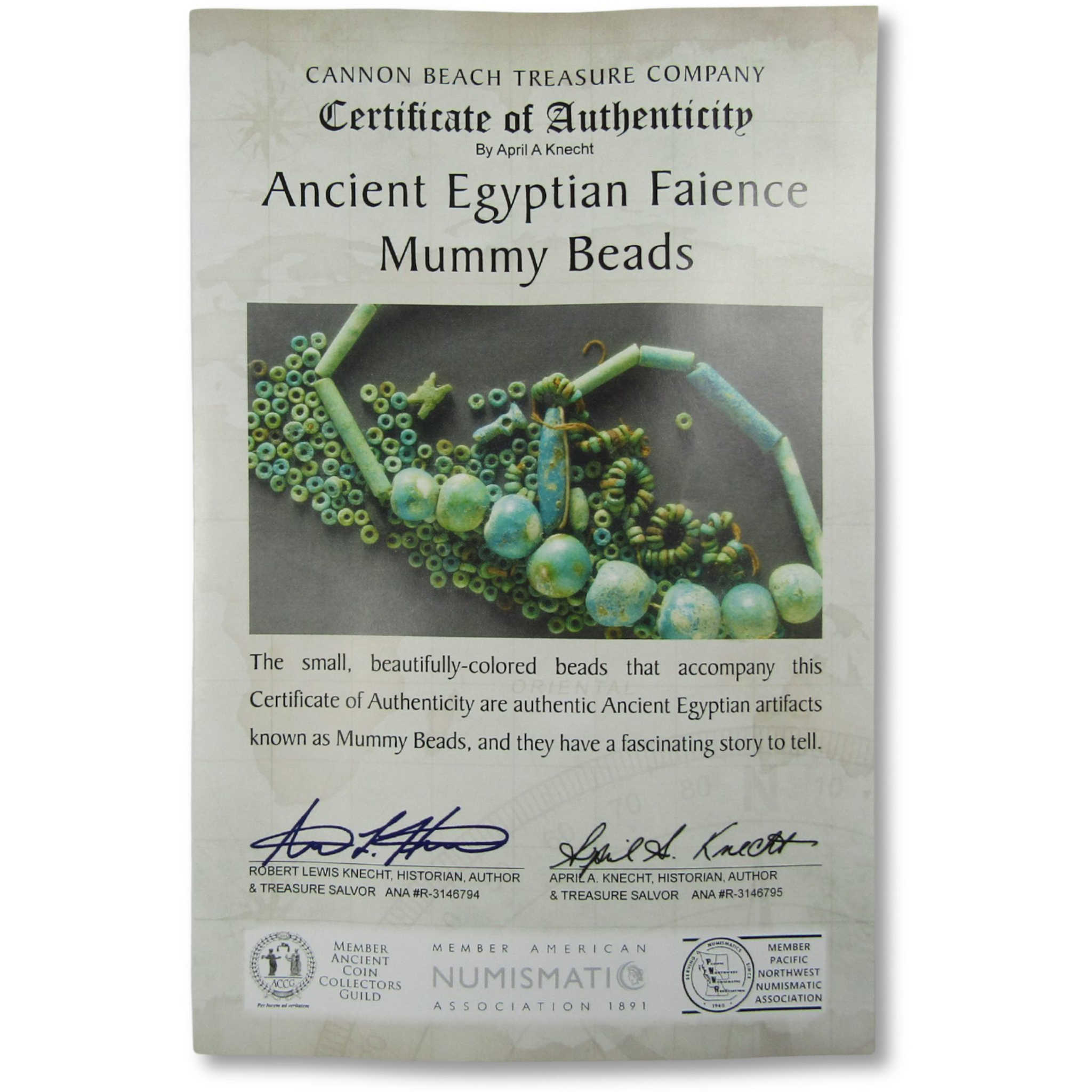 Ancient Egyptian Mummy Bead Earrings