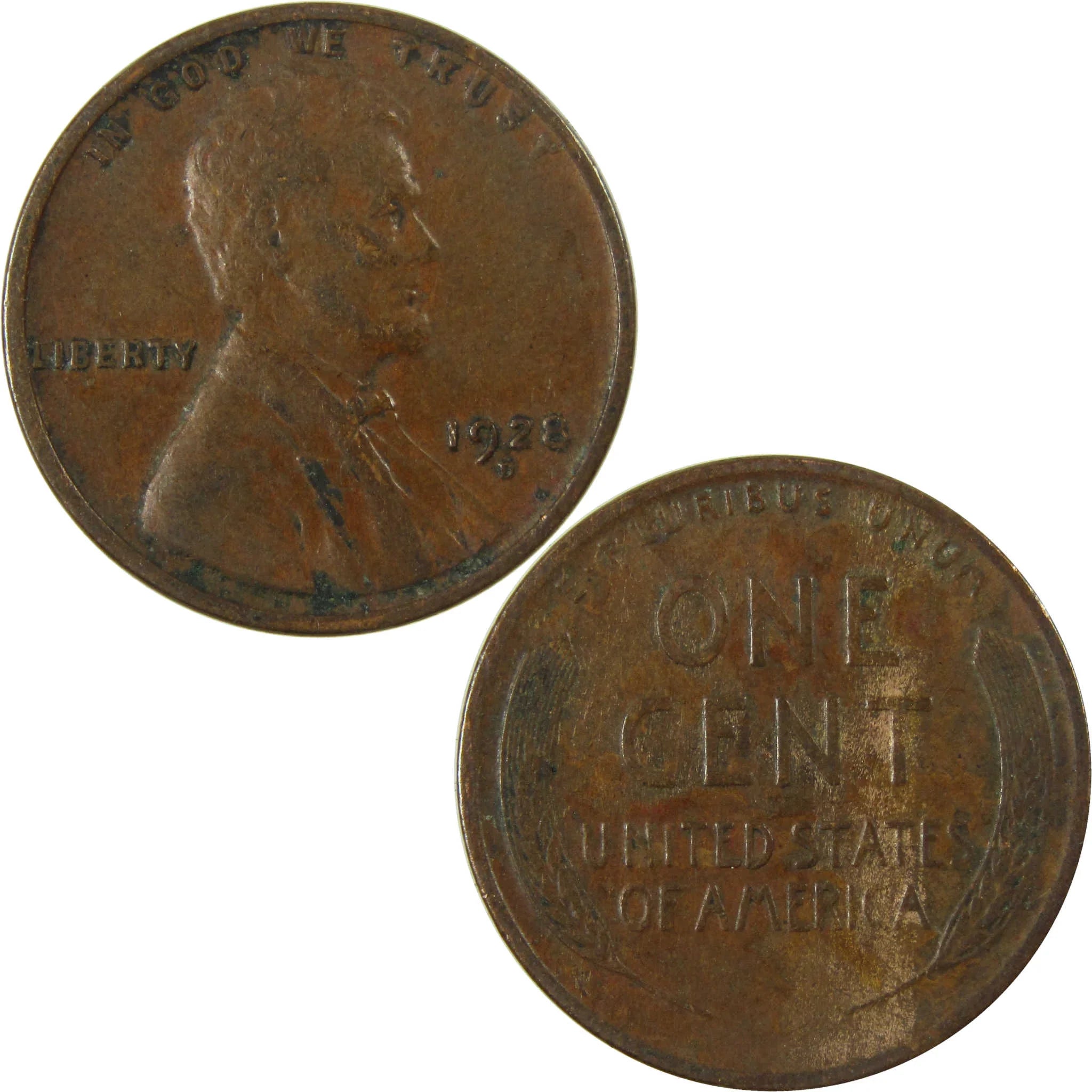 1928 D Lincoln Wheat Cent VF Very Fine Penny 1c Coin SKU:I27597