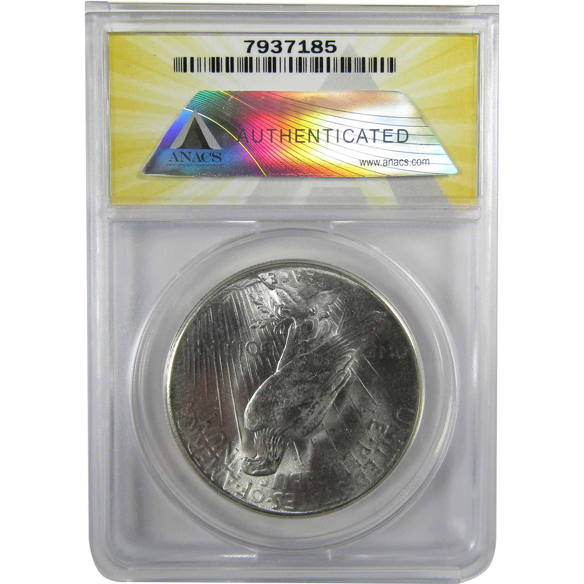 1925 Peace Silver Dollar MS 64 ANACS Uncirculated $1 CoinSKU:I28077