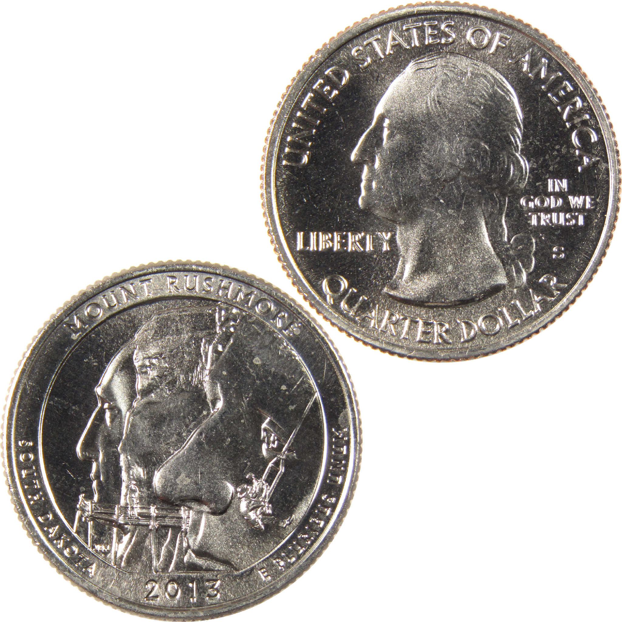 2013 S Mount Rushmore National Park Quarter BU Uncirculated Clad 25c
