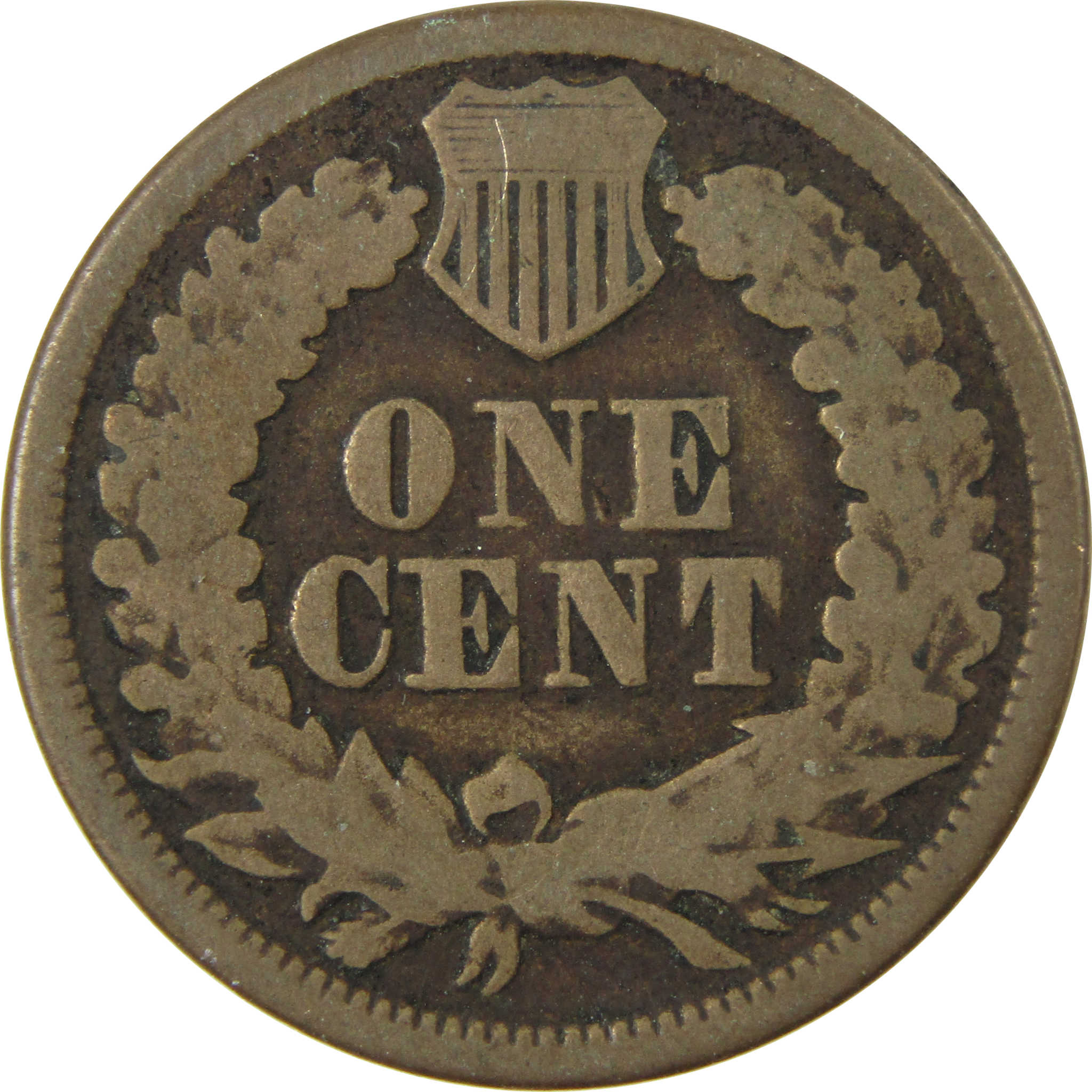 1863 Indian Head Cent G Good Details Penny 1c Coin SKU:CP1248