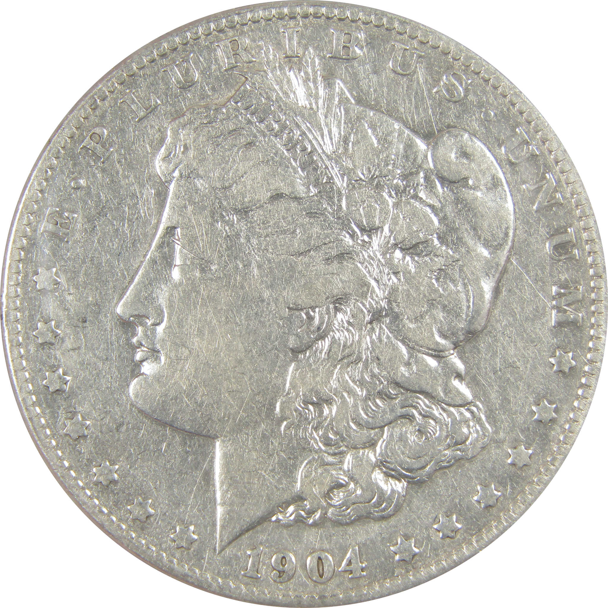 1904 S Morgan Dollar F 15 Details ANACS Silver $1 Coin SKU:I21126 - Morgan coin - Morgan silver dollar - Morgan silver dollar for sale - Profile Coins & Collectibles