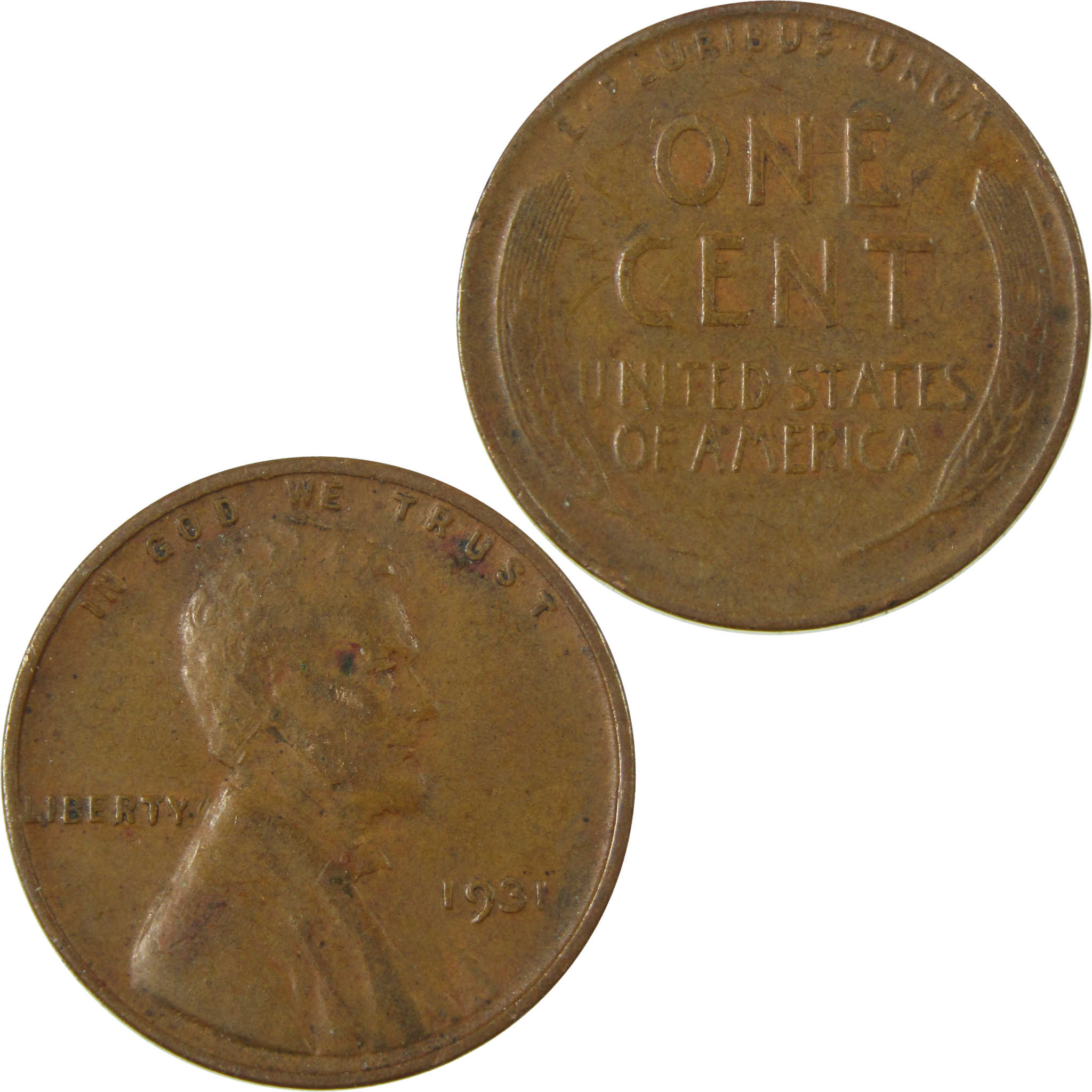 1931 Lincoln Wheat Cent VF Very Fine Penny 1c Coin SKU:I27155