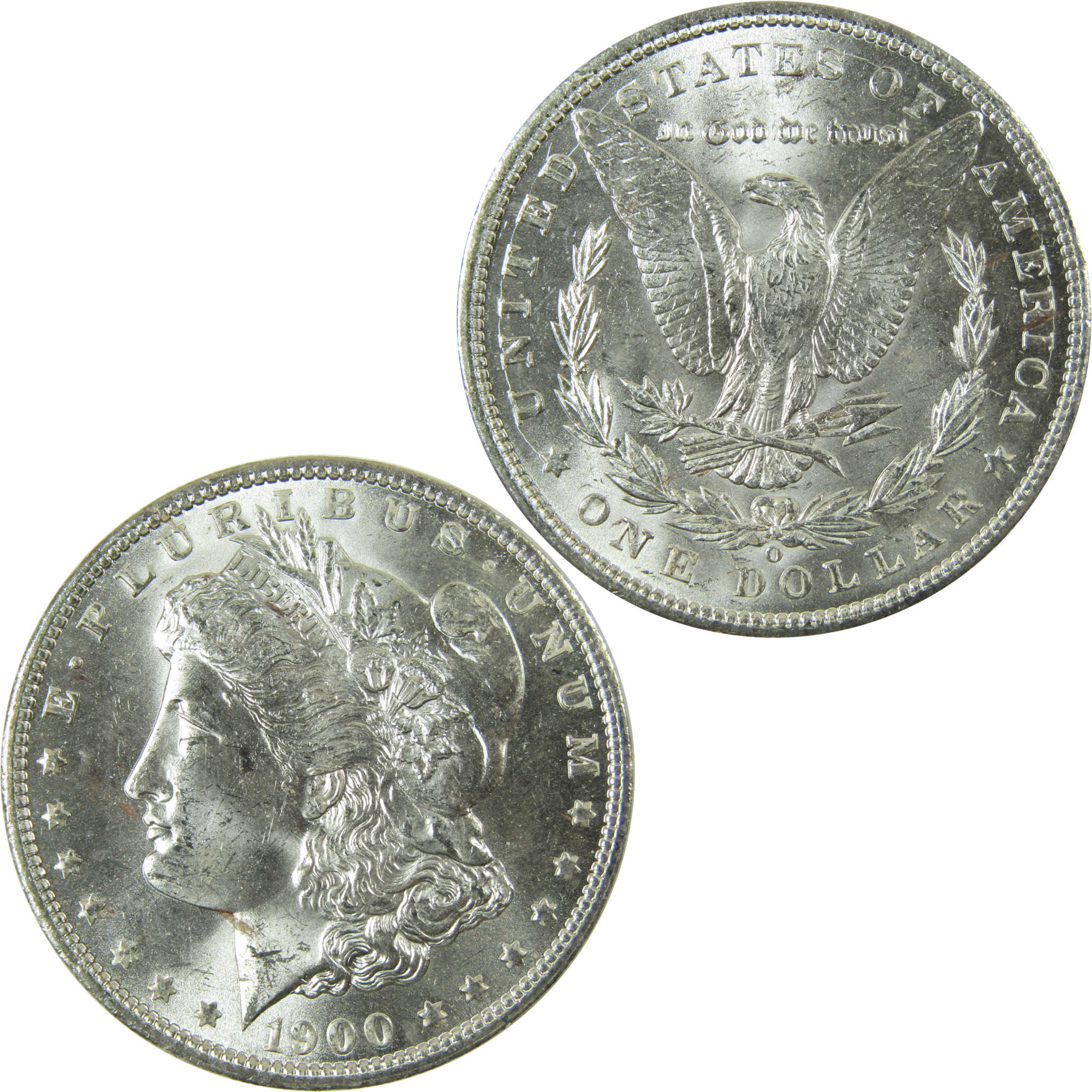 1900 O Morgan Silver Dollar Uncirculated Mint State $1 Coin SKU:I28365