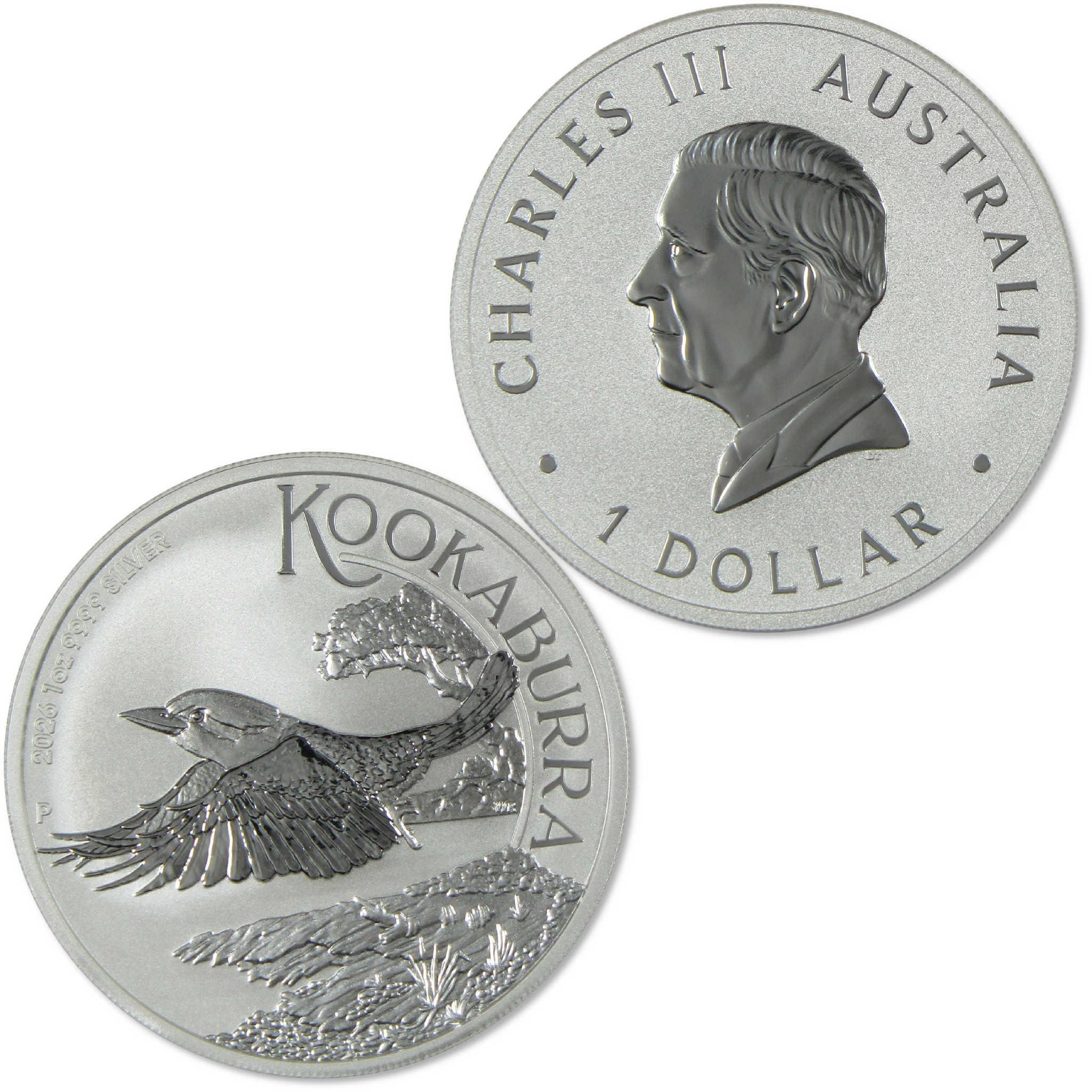2026 Australian Kookaburra 1 oz .9999 Silver BU Brilliant Uncirculated