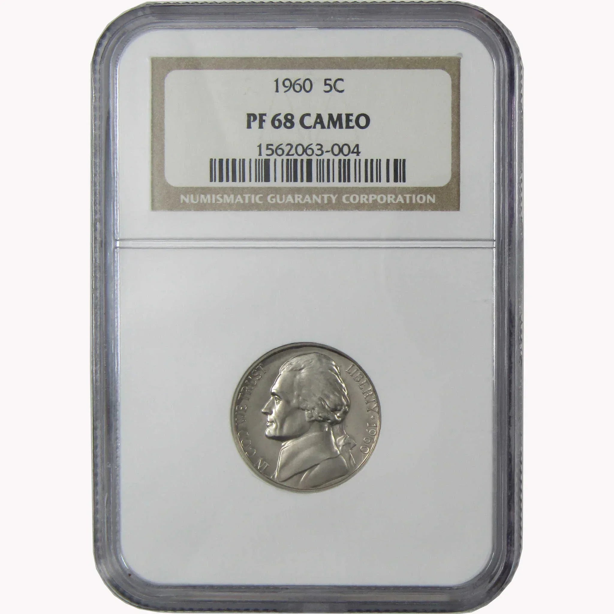 1960 Jefferson Nickel PF 68 CAM NGC Proof 5c Coin SKU:I26437