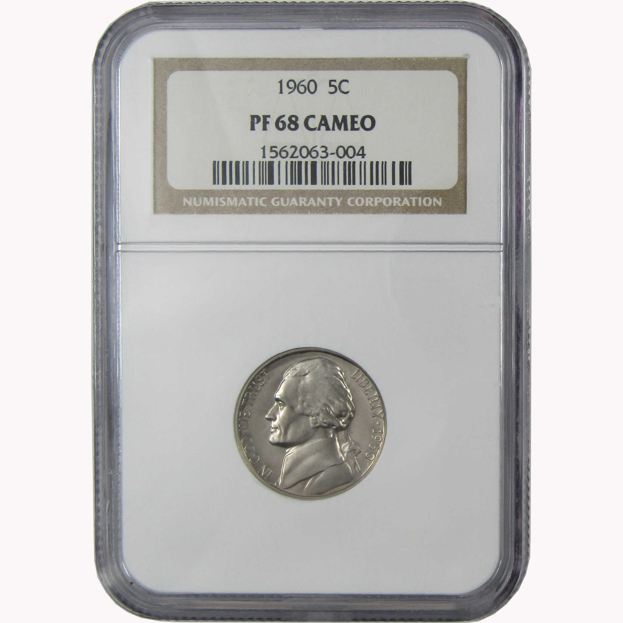 1960 Jefferson Nickel PF 68 CAM NGC Proof 5c Coin SKU:I26437