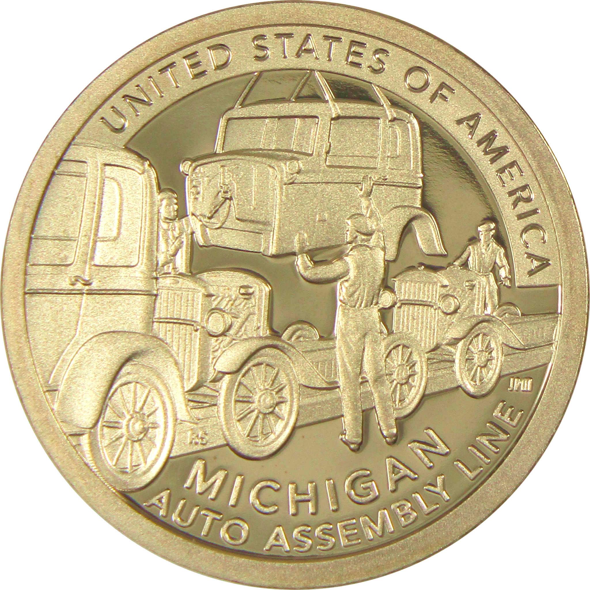 2025 S Auto Assembly Line American Innovation Dollar Proof $1 Coin