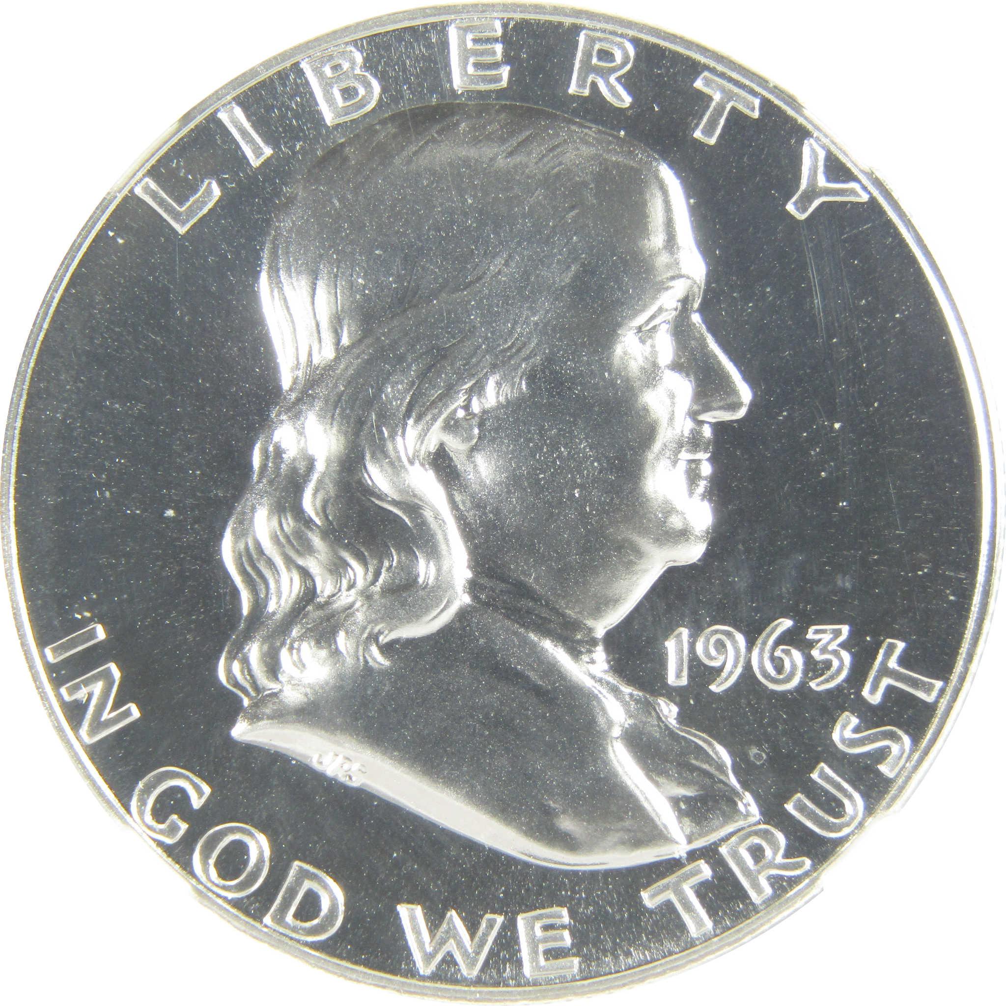 1963 Franklin Silver Half Dollar PF 69 NGC Proof 50c Coin SKU:I27443
