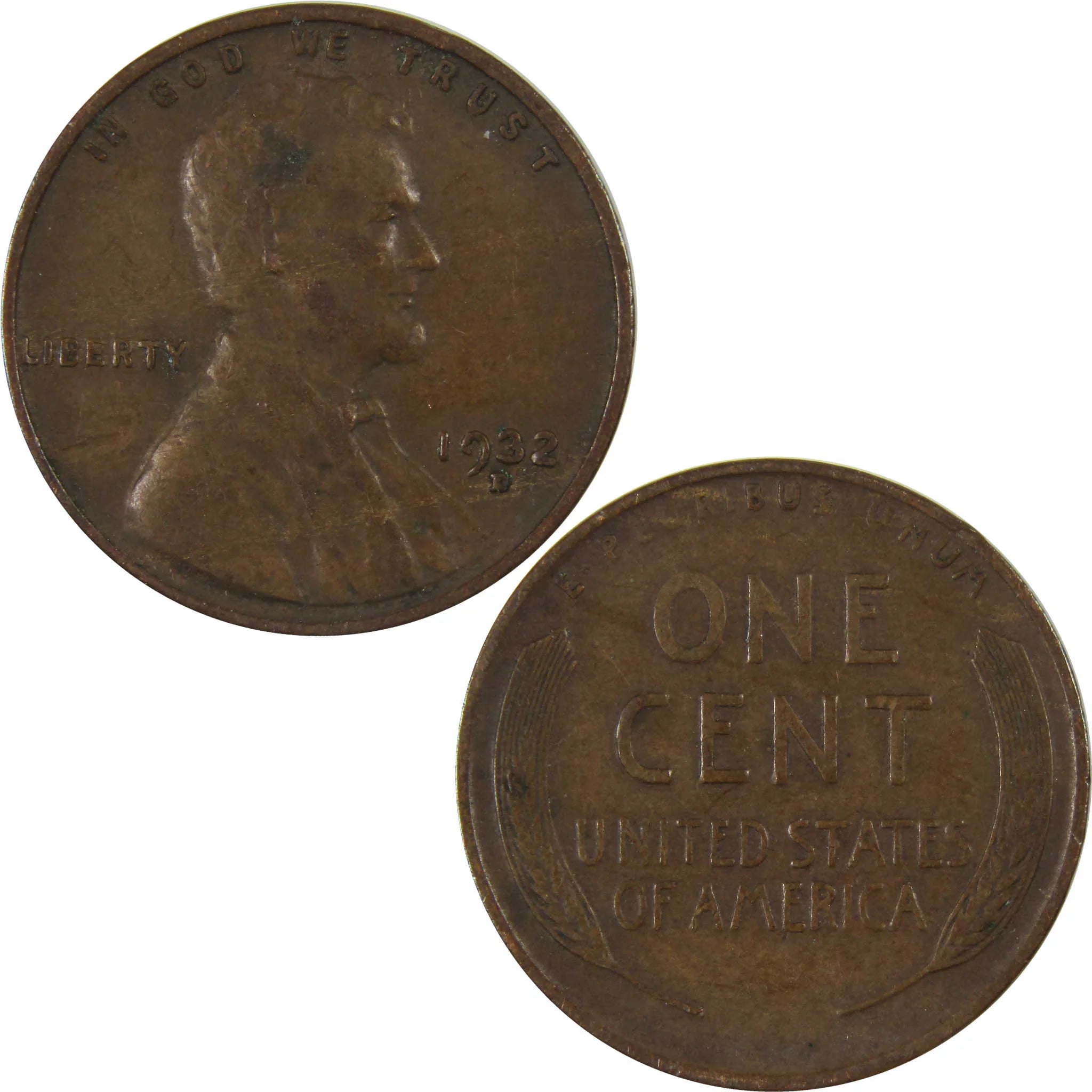 1932 D Lincoln Wheat Cent VF Very Fine Penny 1c Coin SKU:I26809