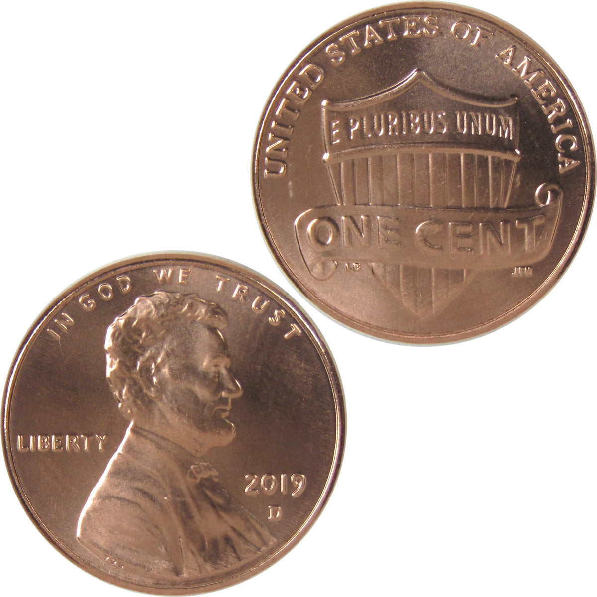 2019 D Lincoln Shield Cent Uncirculated Mint State Penny 1c Coin