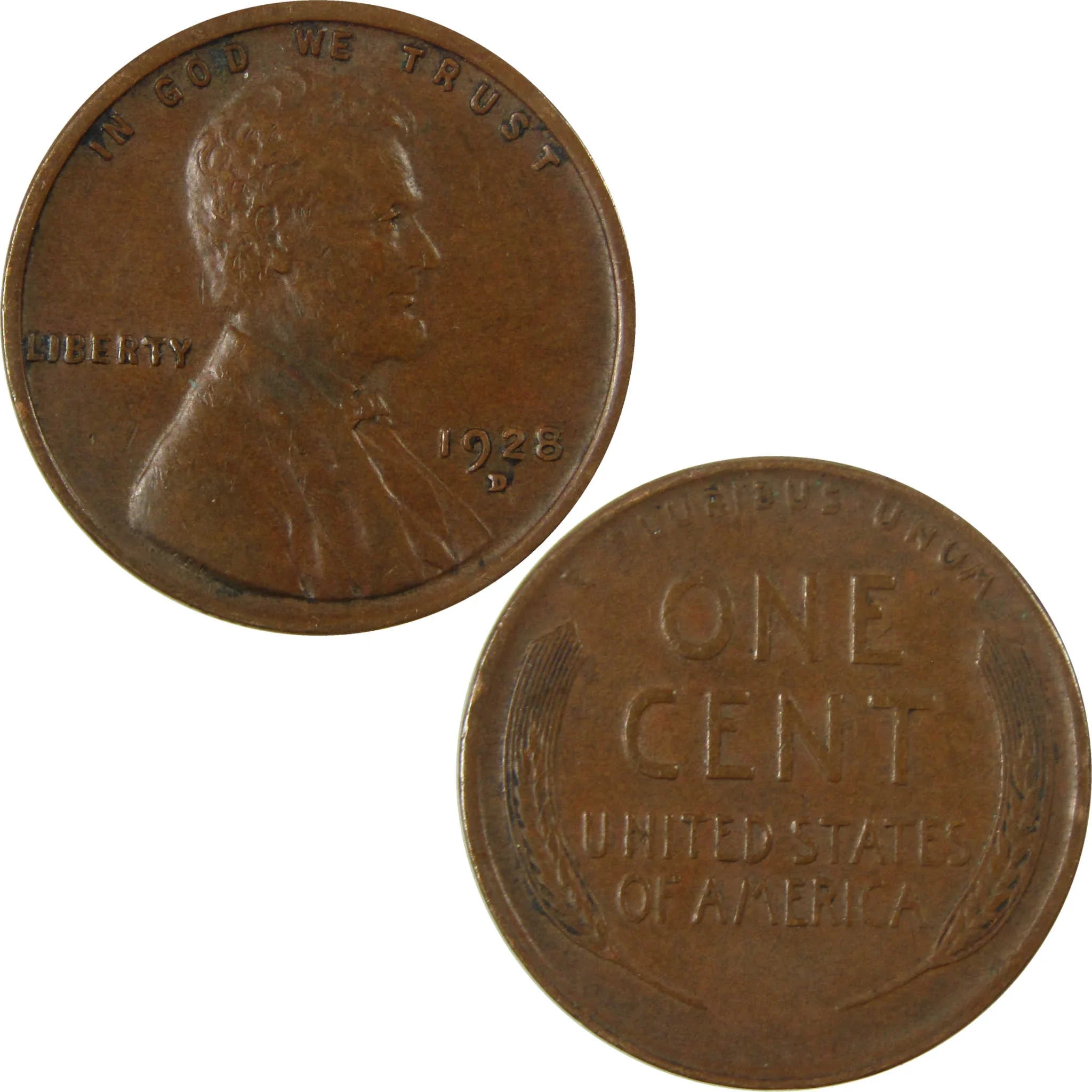 1928 D Lincoln Wheat Cent VF Very Fine Penny 1c Coin SKU:I27617