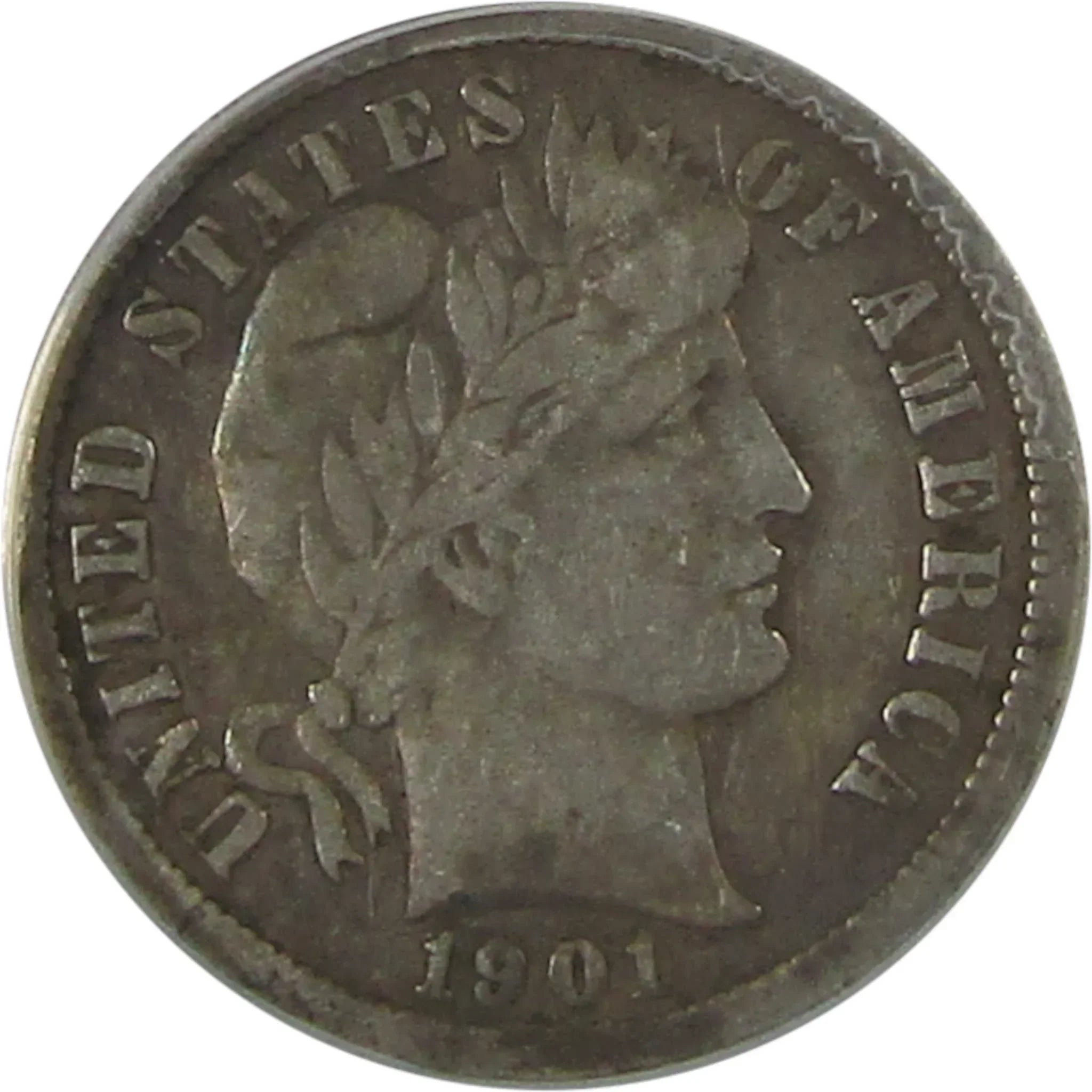 1901 S Barber Dime F 15 ANACS Silver 10c Coin SKU:I23025