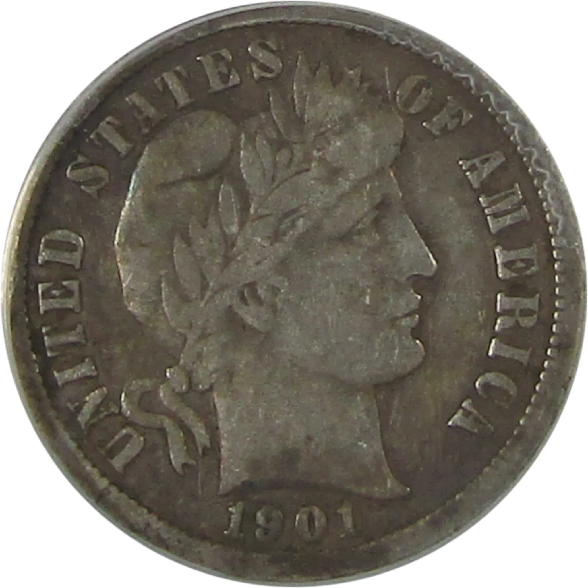 1901 S Barber Dime F 15 ANACS Silver 10c Coin SKU:I23025