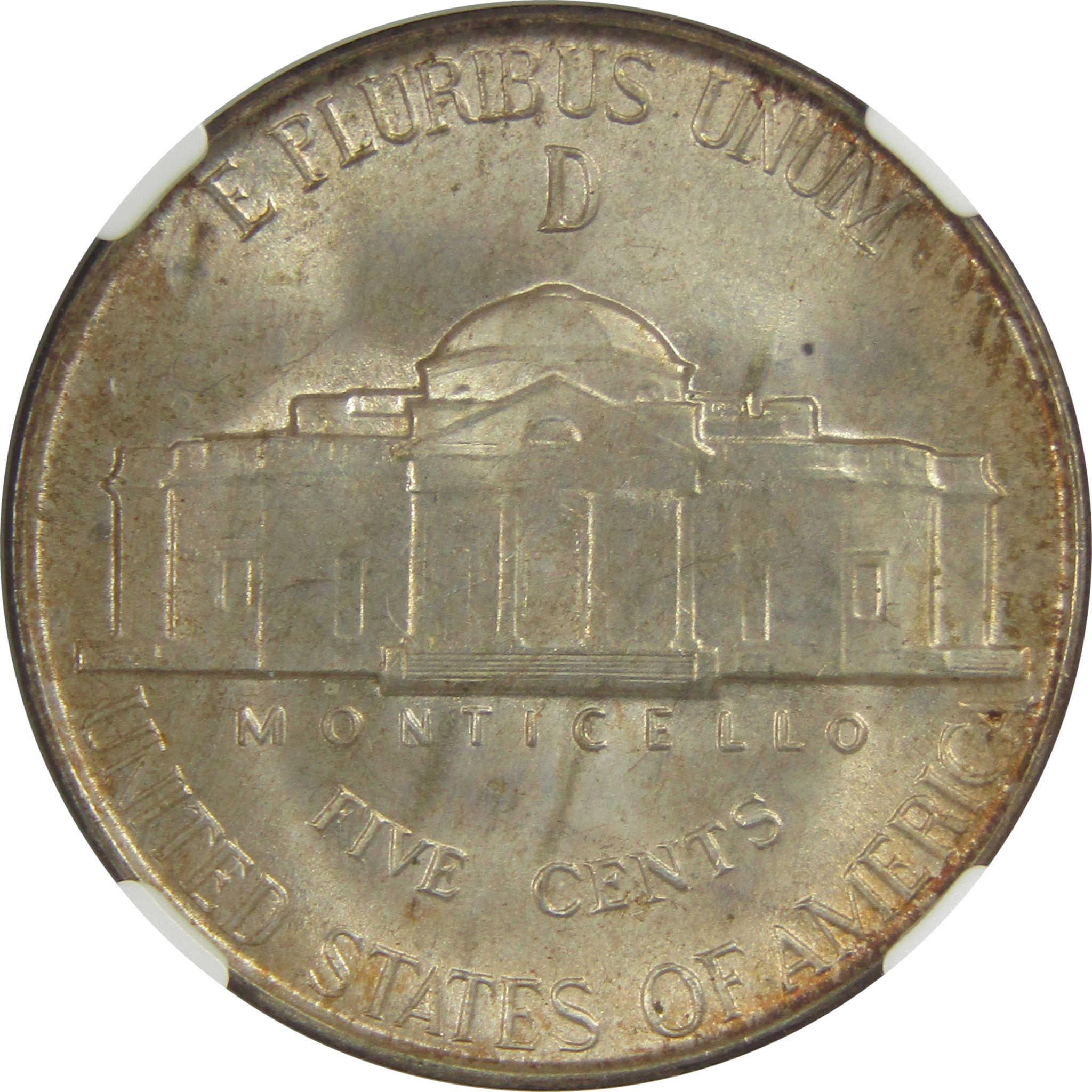 1945 D Jefferson Nickel MS 66 NGC Silver Bag Fragment SKU:I20312