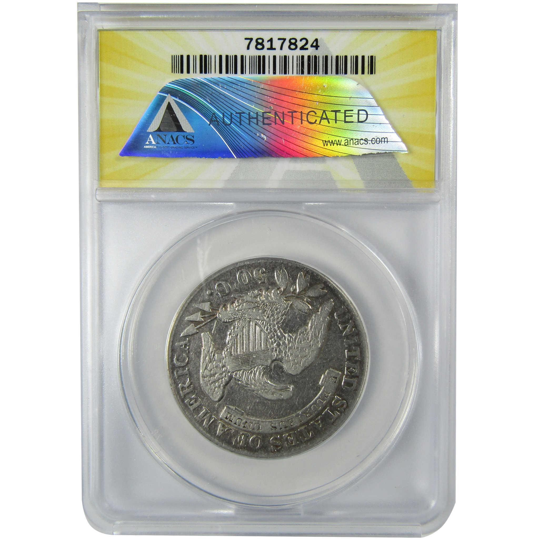 1833 Capped Bust Silver Half Dollar VF 35 Details ANACS SKU:CP801